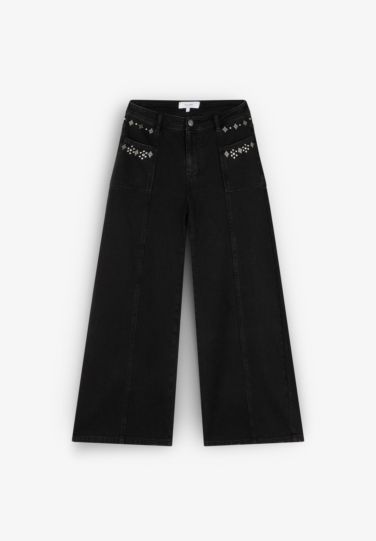 STUDDED CULOTTE JEANS