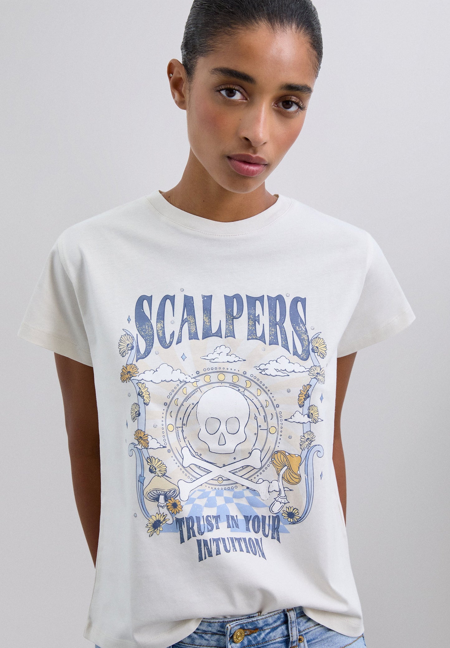 T-SHIRT IMPRIMÉ ROCK SKULL