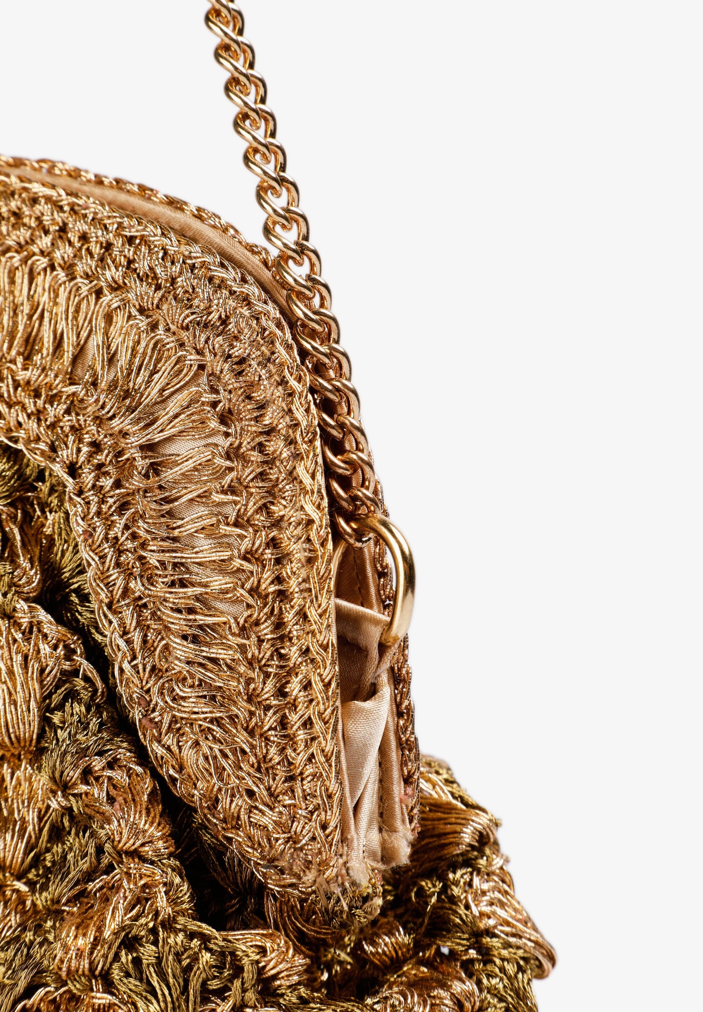 METALLIC THREAD HANDBAG