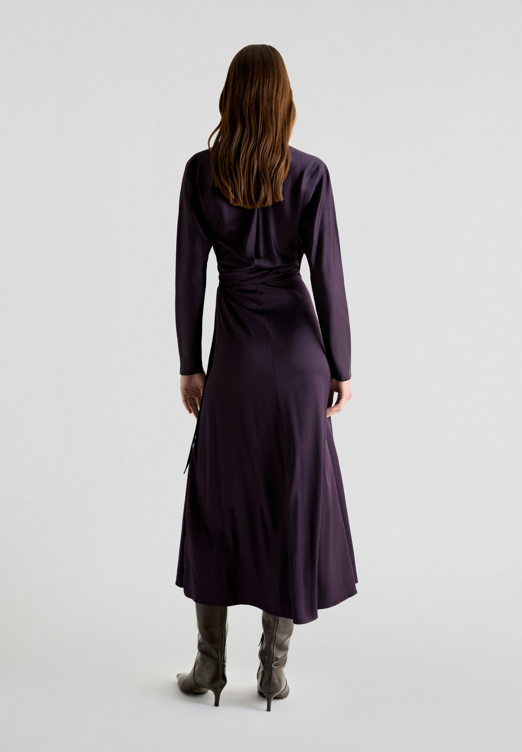 VESTIDO SATINADO CRUZADO - Scalpers