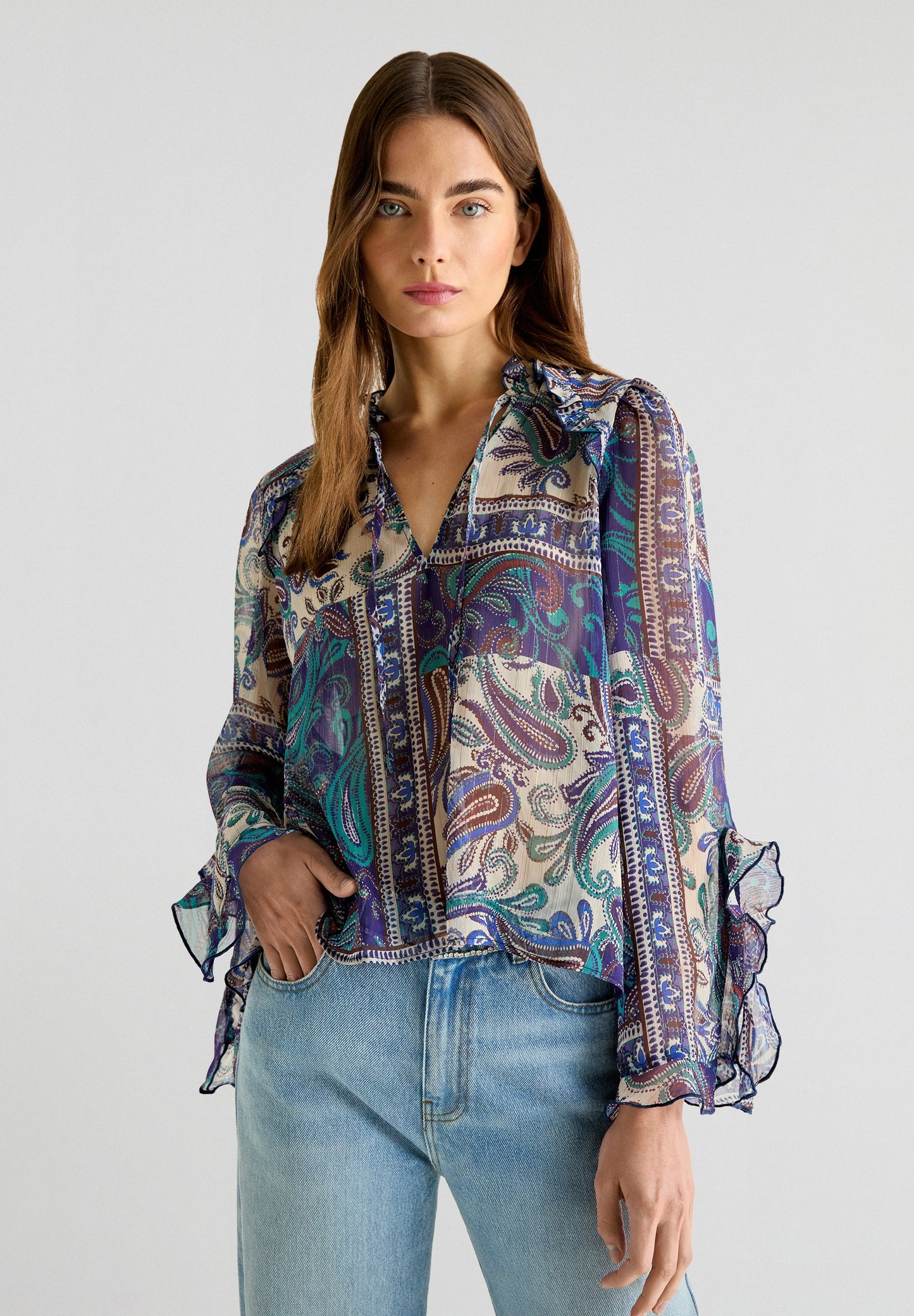 PASLEY RUFFLE SHIRT