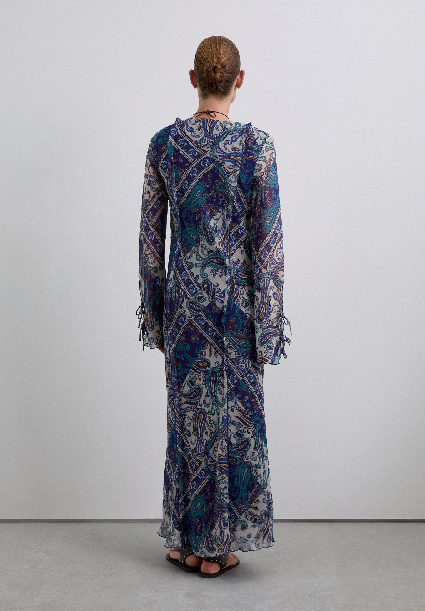 ROBE LONGUE FLUIDE PAISLEY