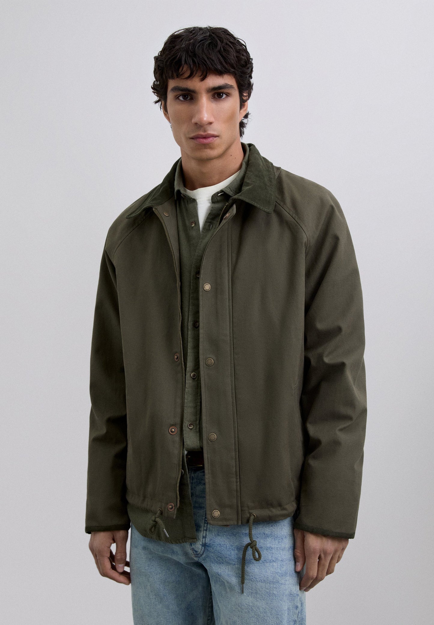 COTTON JACKET WITH HOOD