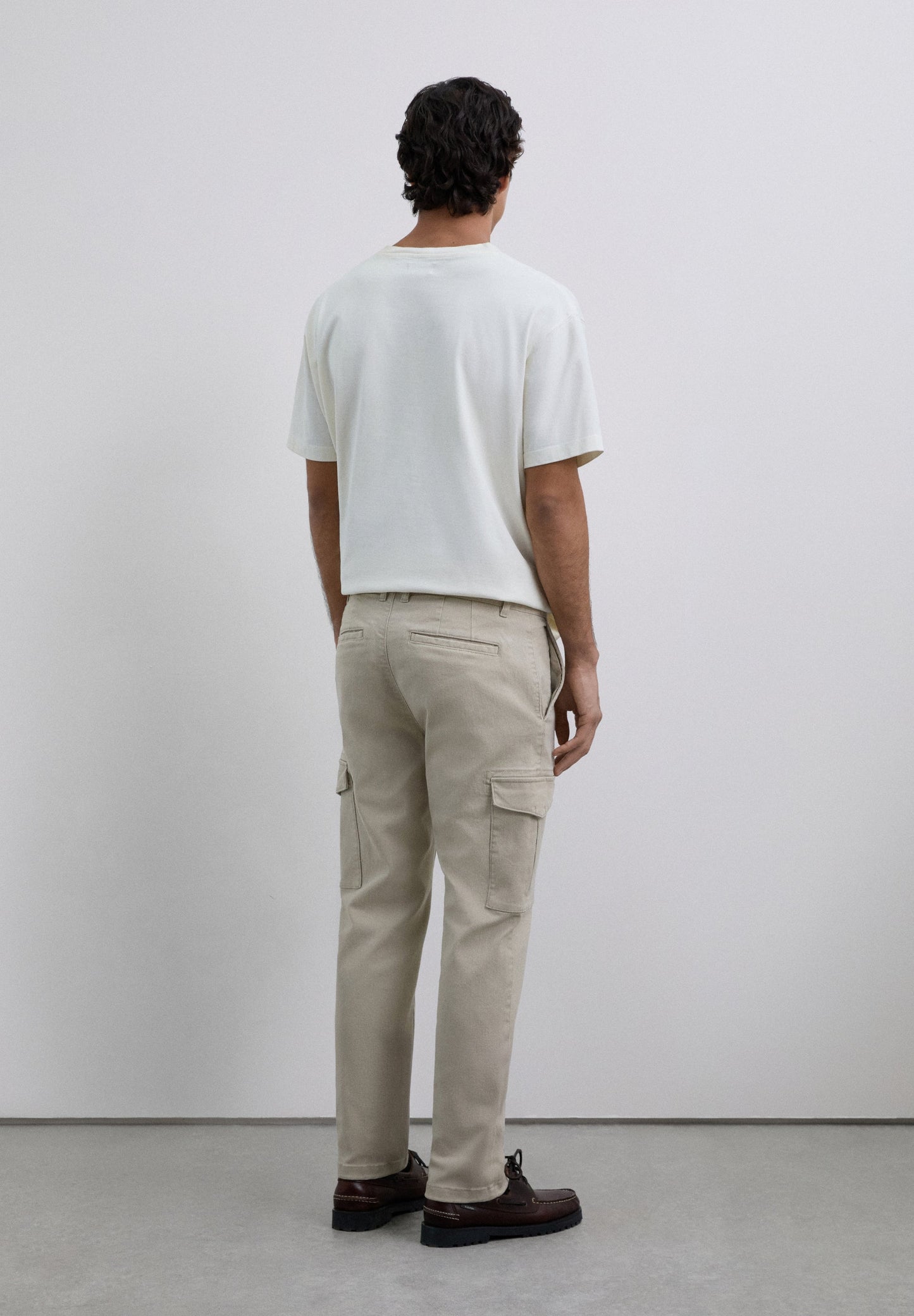 CROPPED FIT CARGO TROUSERS