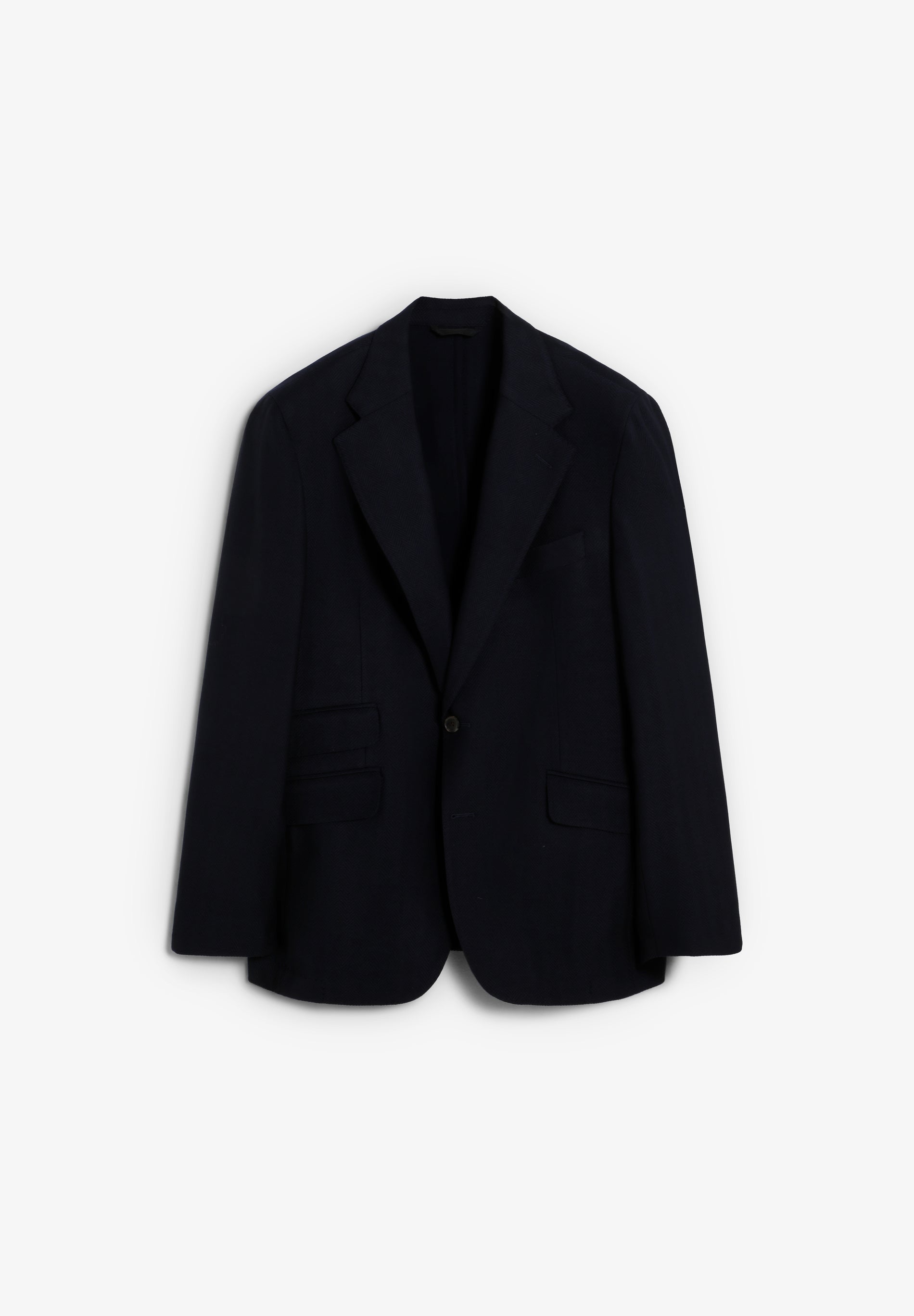 PLAIN-COLOURED WOOL BLAZER