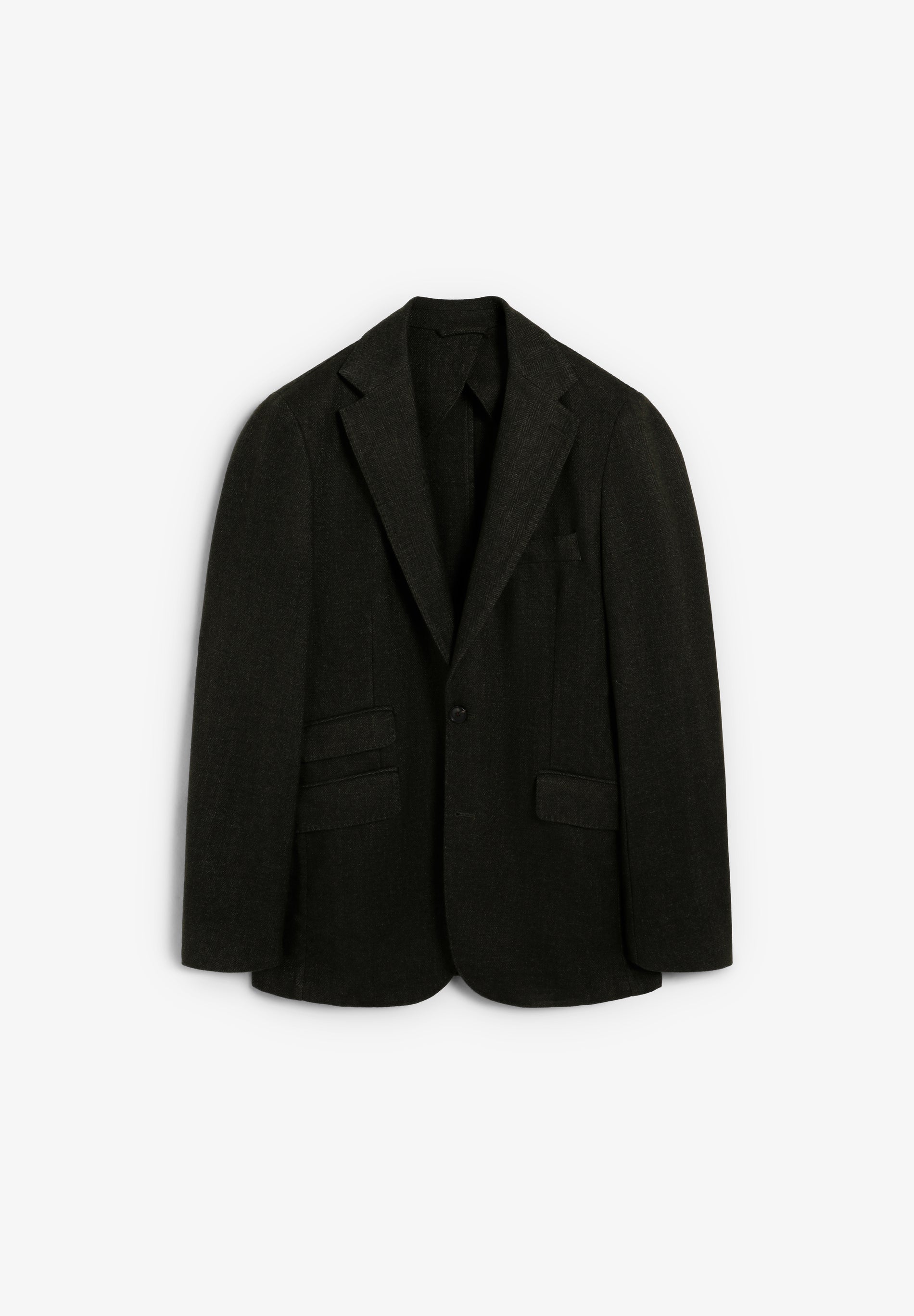 HERRINGBONE WOOL BLAZER