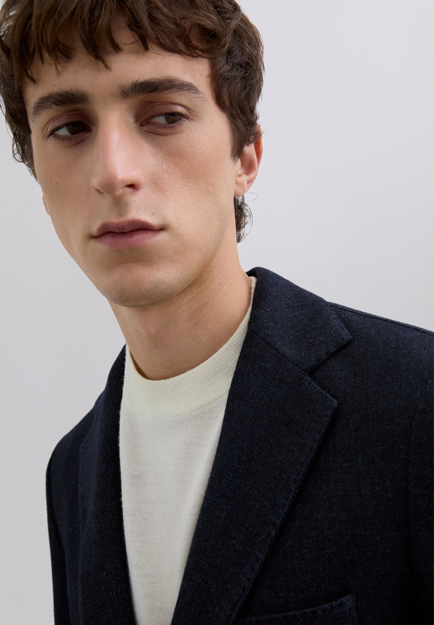 HERRINGBONE WOOL BLAZER