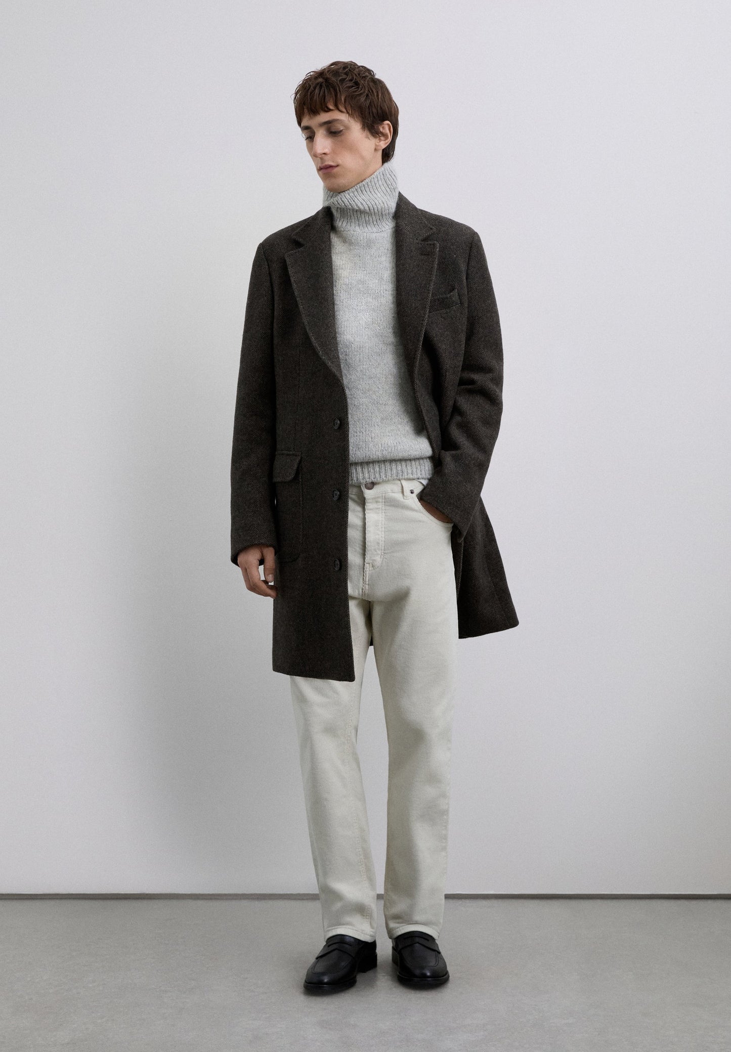 CROPPED CORDUROY TROUSERS