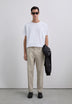 LOOSE FIT DARTED TROUSERS