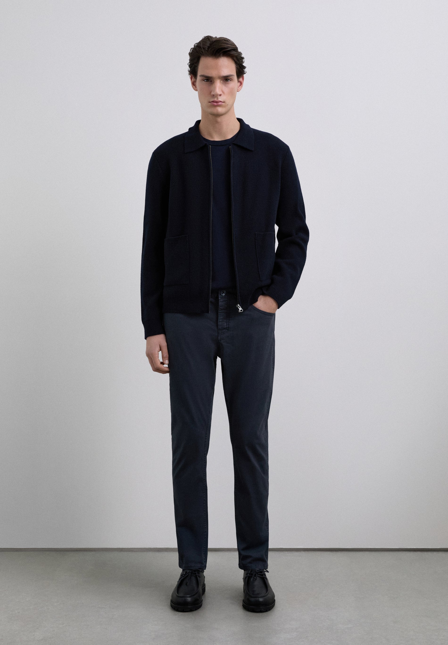 COTTON CHINO TROUSERS