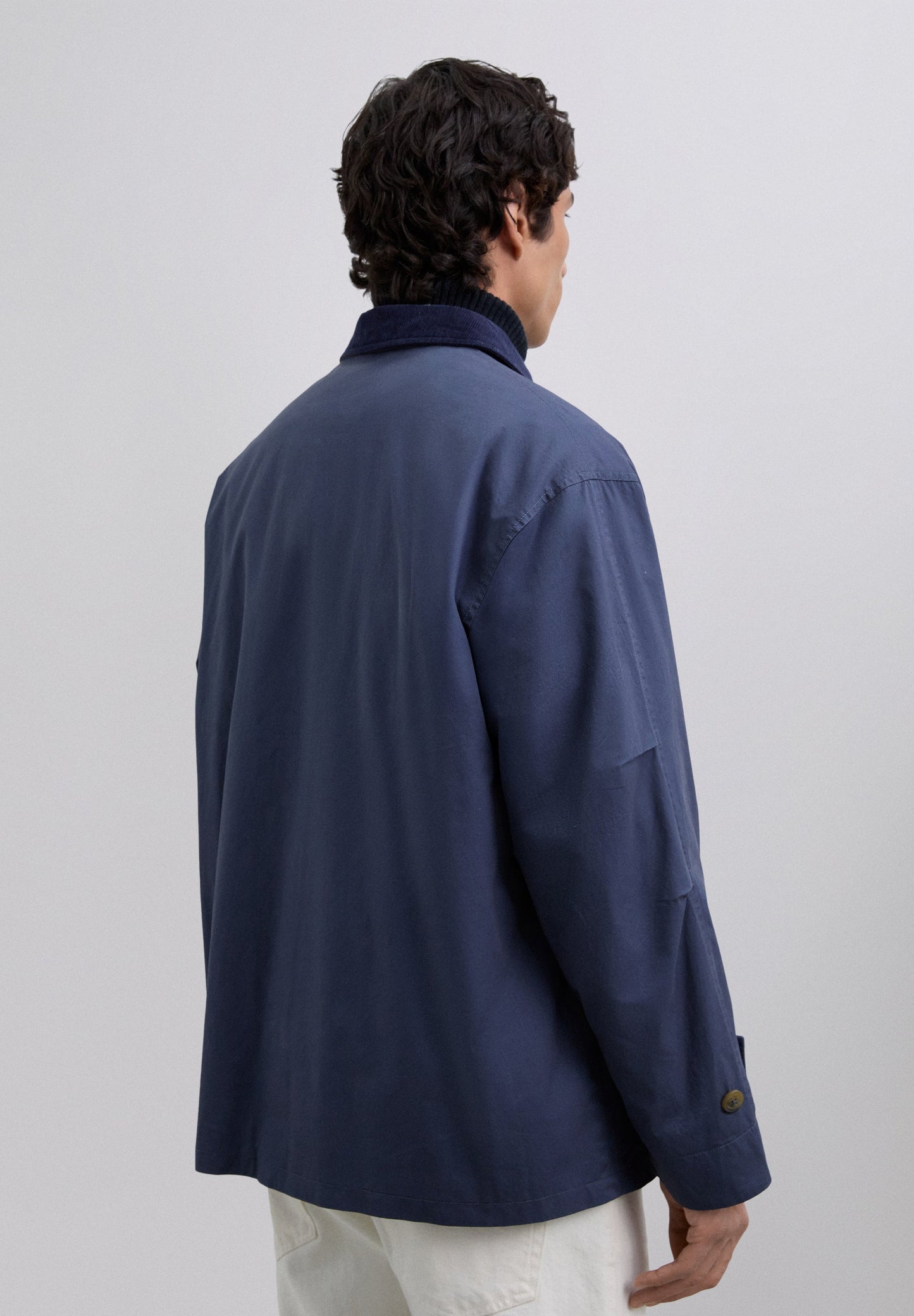 JACKET WITH CORDUROY COLLAR