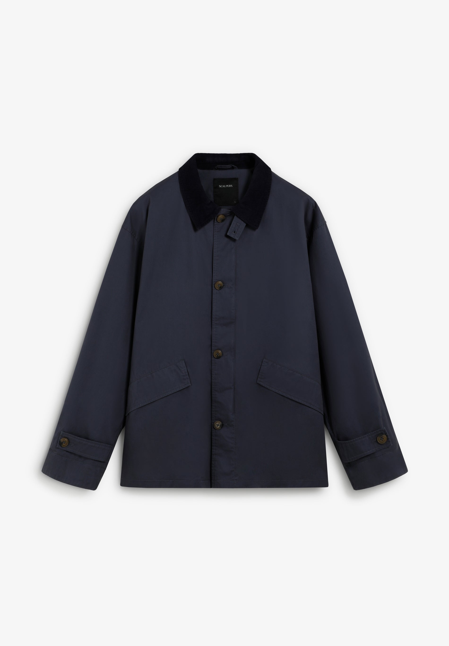 JACKET WITH CORDUROY COLLAR