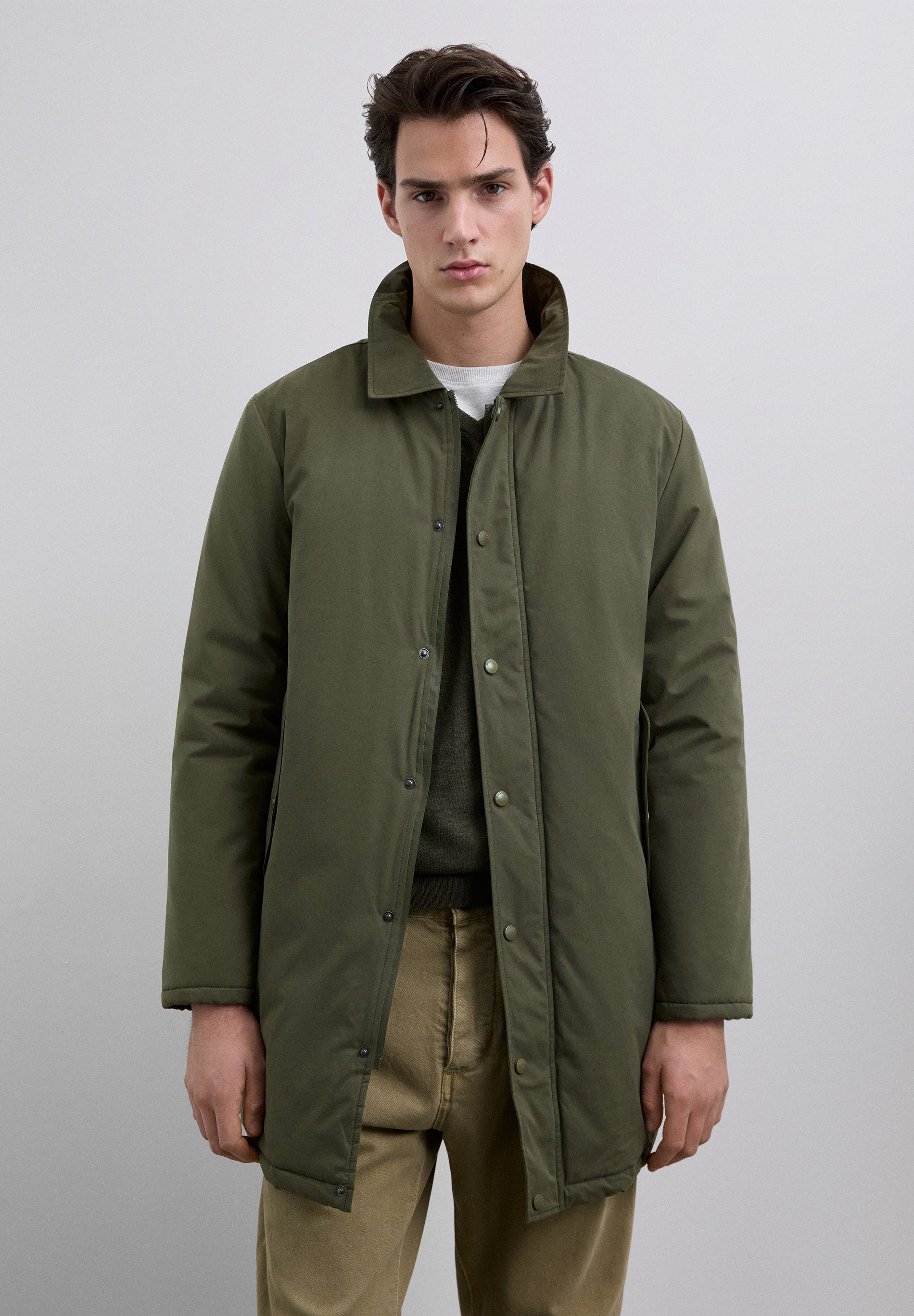 PARKA WITH DETACHABLE HOOD
