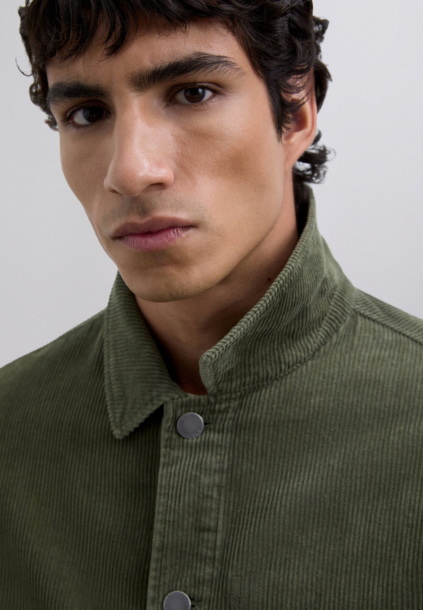 CORDUROY OVERSHIRT WITH LOGO