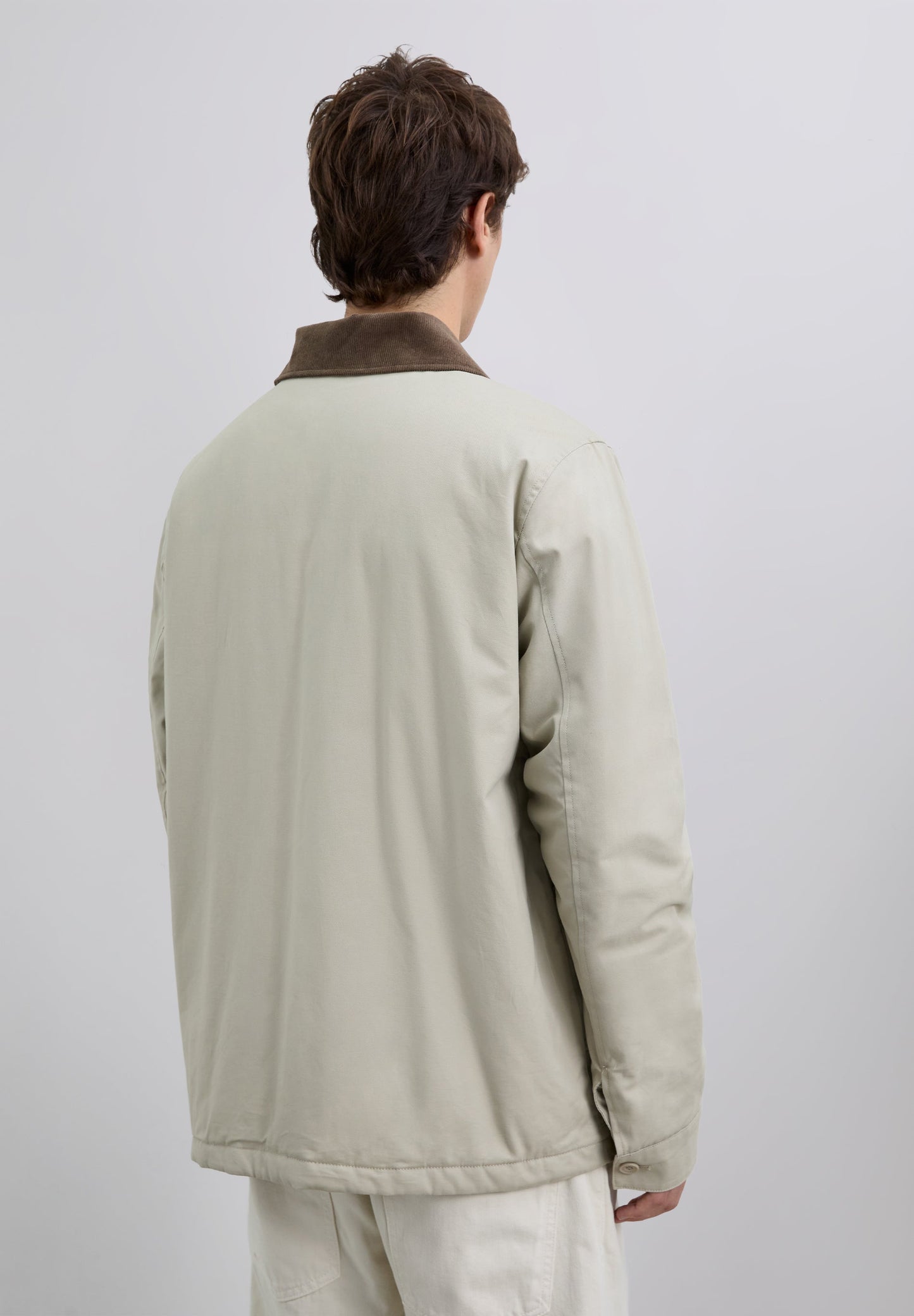 JACKET WITH CORDUROY COLLAR