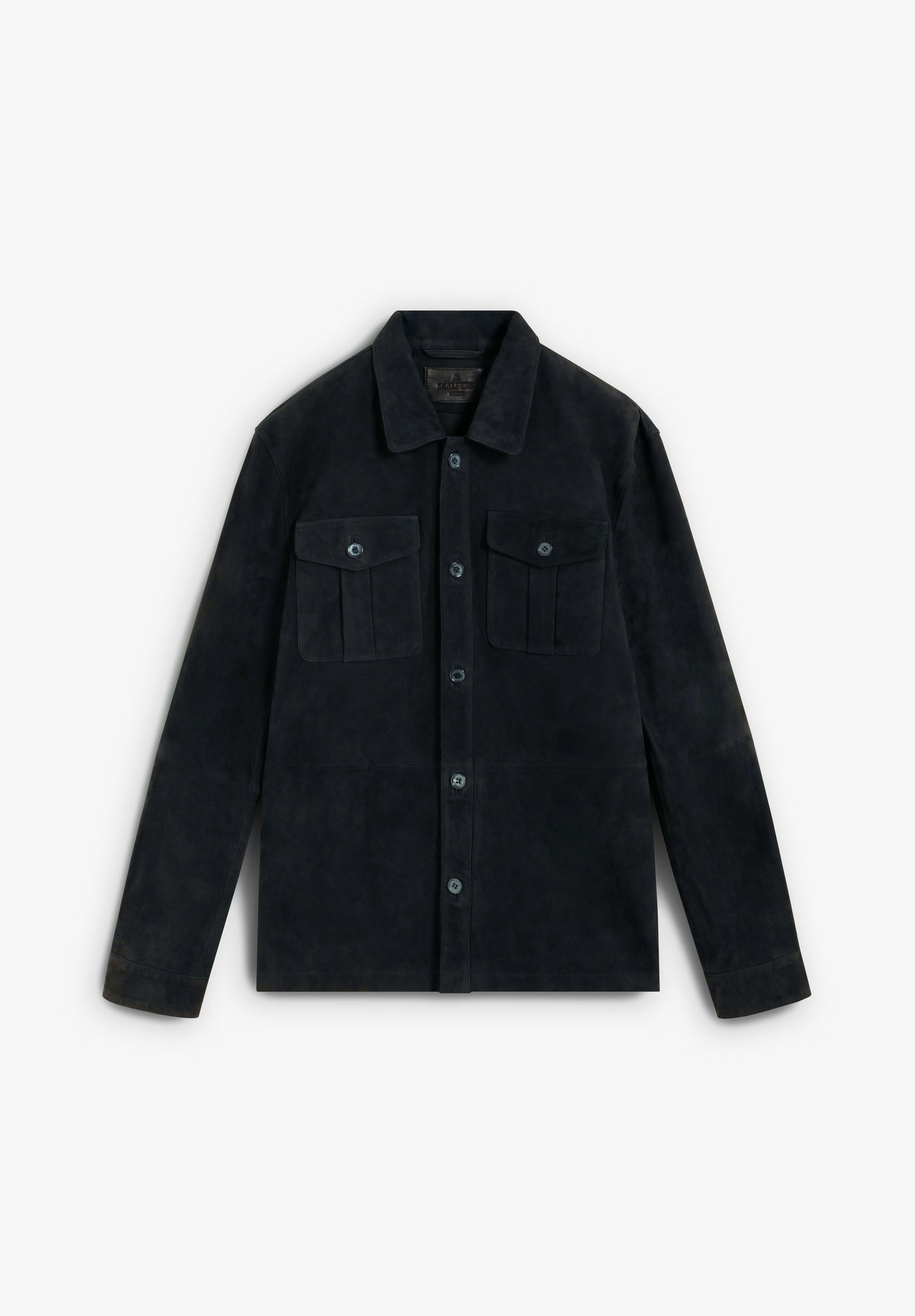 SUEDE OVERSHIRT WITH POCKETS