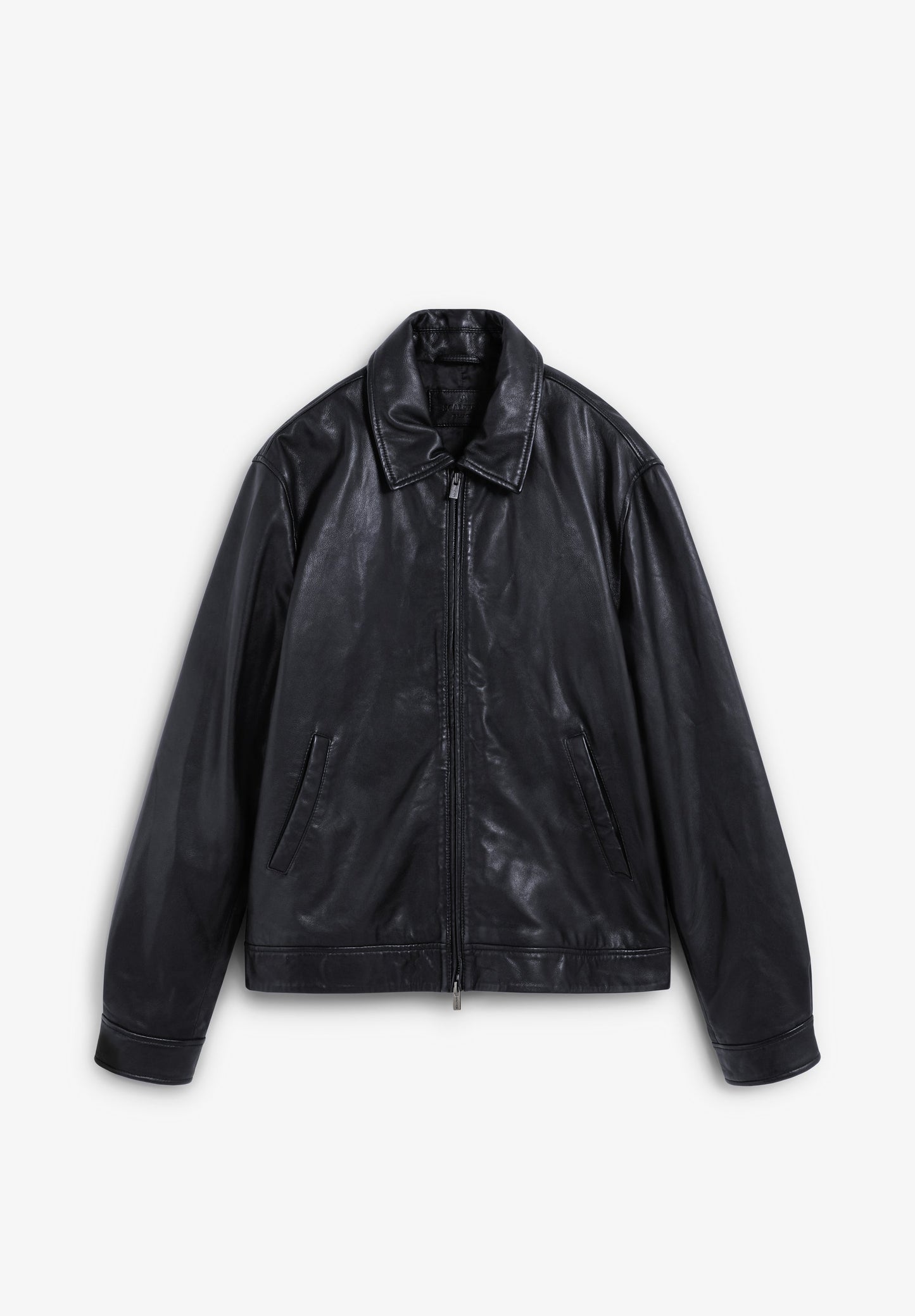 COLLARED LEATHER JACKET