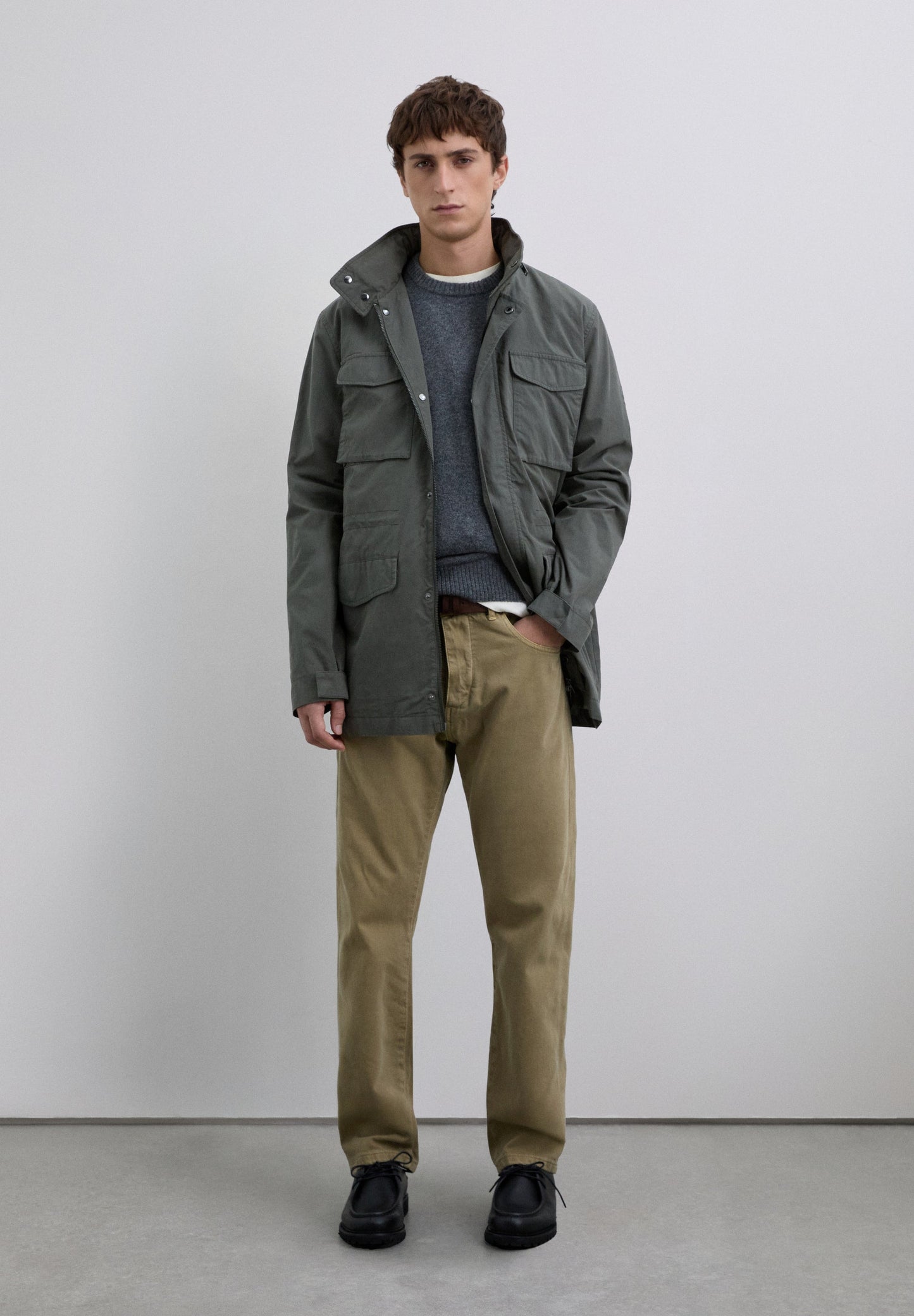 MILITARY PARKA WITH LOGO