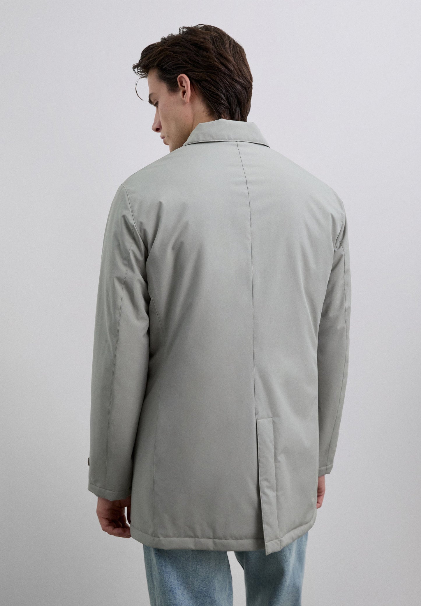 WATER-REPELLENT QUILTED TRENCH COAT