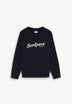 RAGLAN SLEEVE SWEATSHIRT WITH EMBROIDERED LOGO