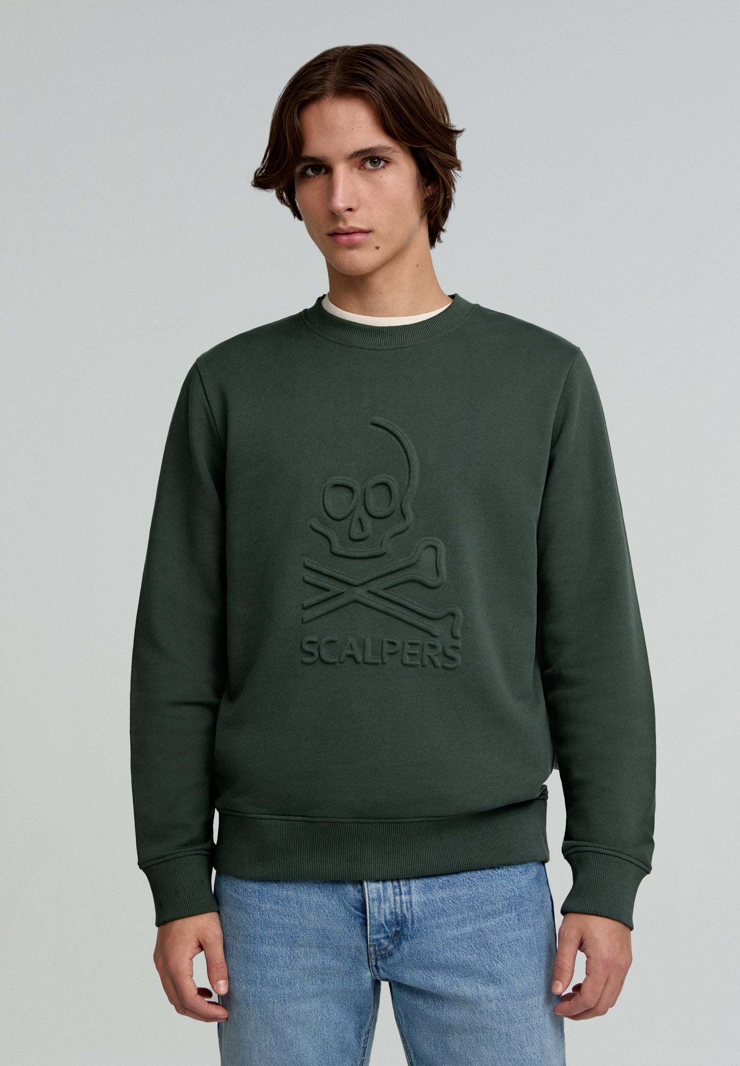 SWEATSHIRT WITH RAISED LOGO