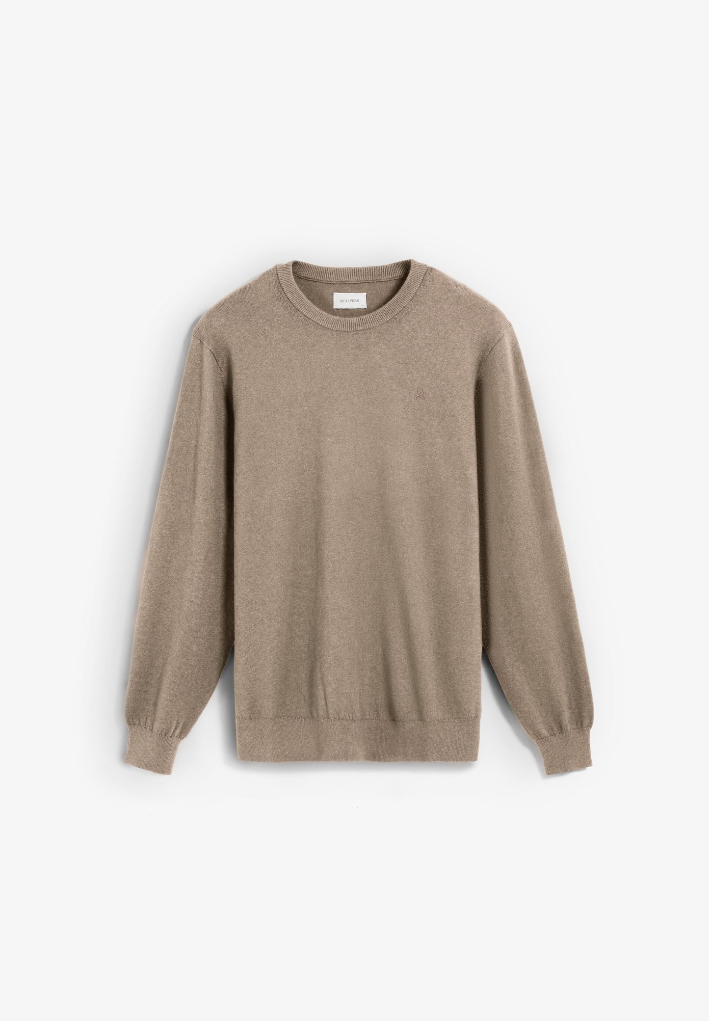 SWEATER WITH EMBROIDERED SKULL