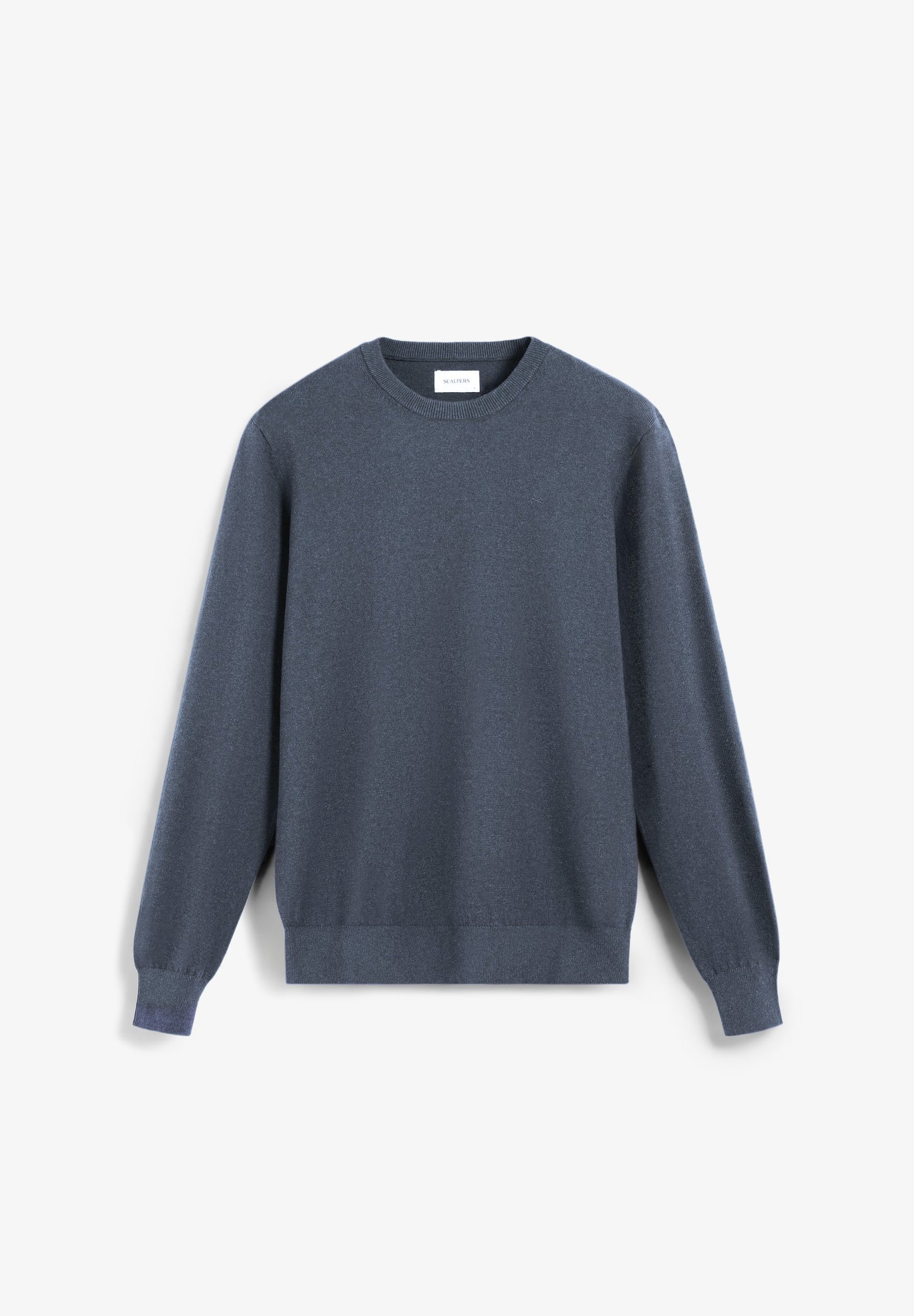 WOOL SWEATER WITH EMBROIDERED SKULL