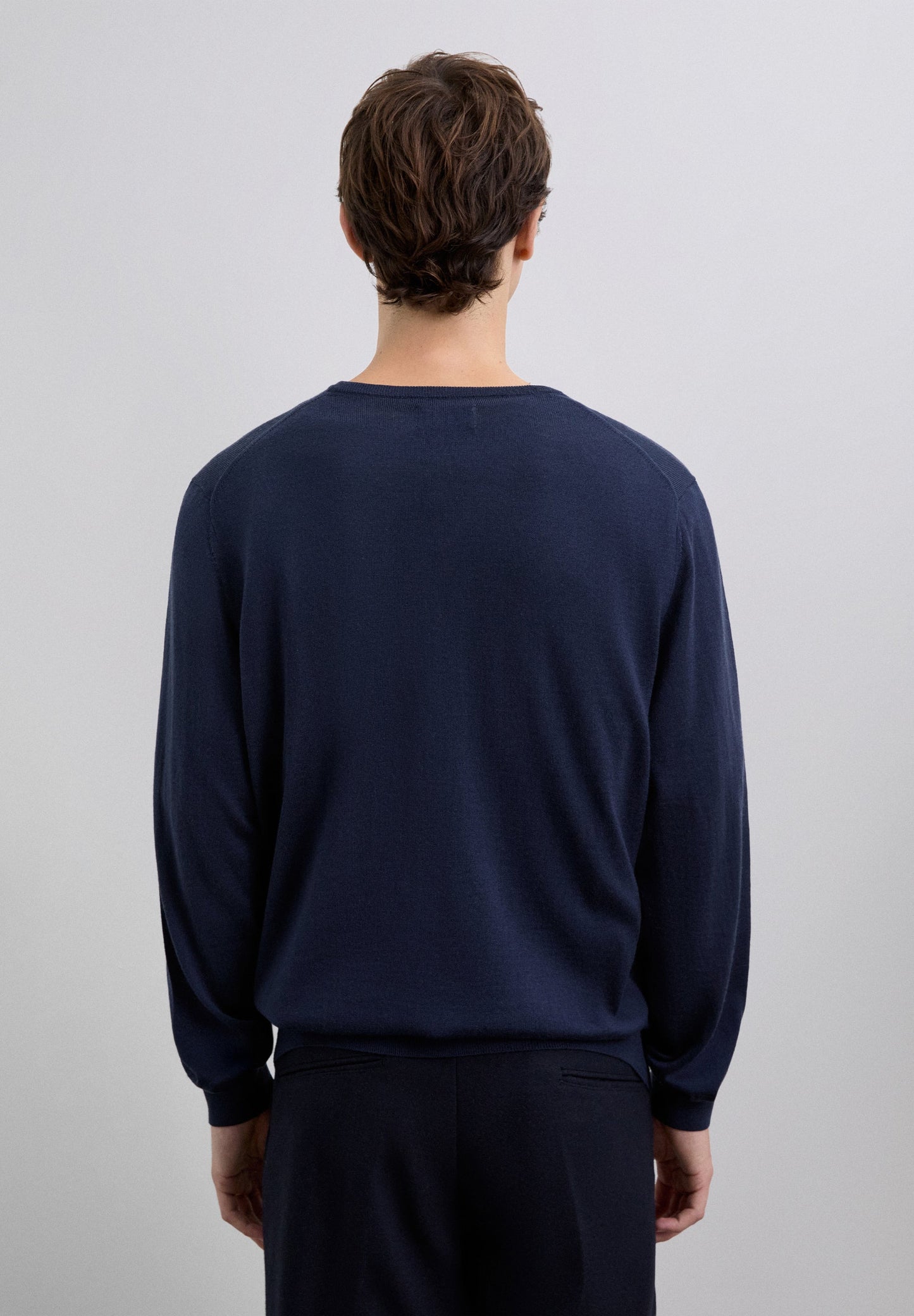 V-NECK WOOL SWEATER WITH SKULL