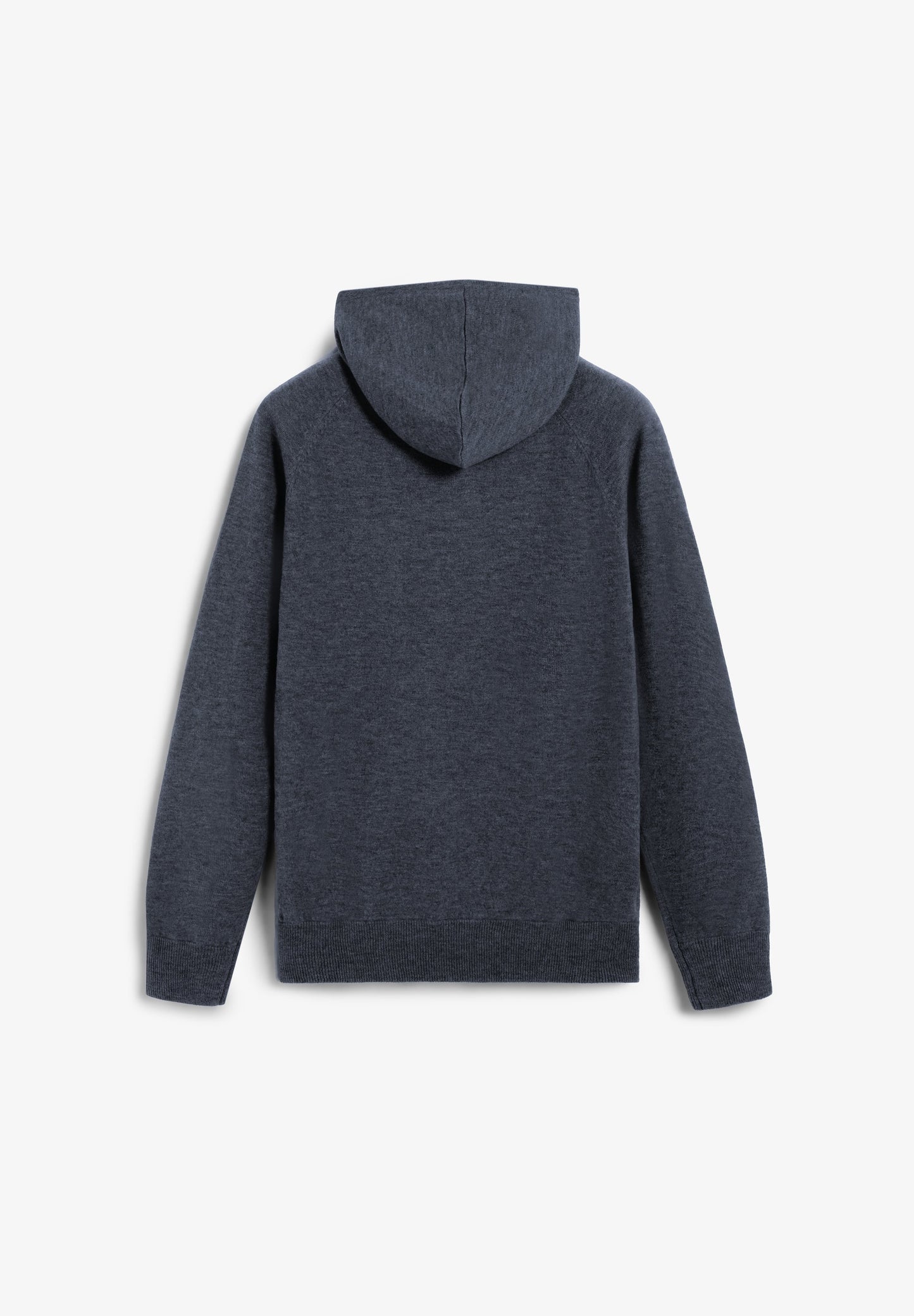 WOOL SWEATER WITH ADJUSTABLE HOOD