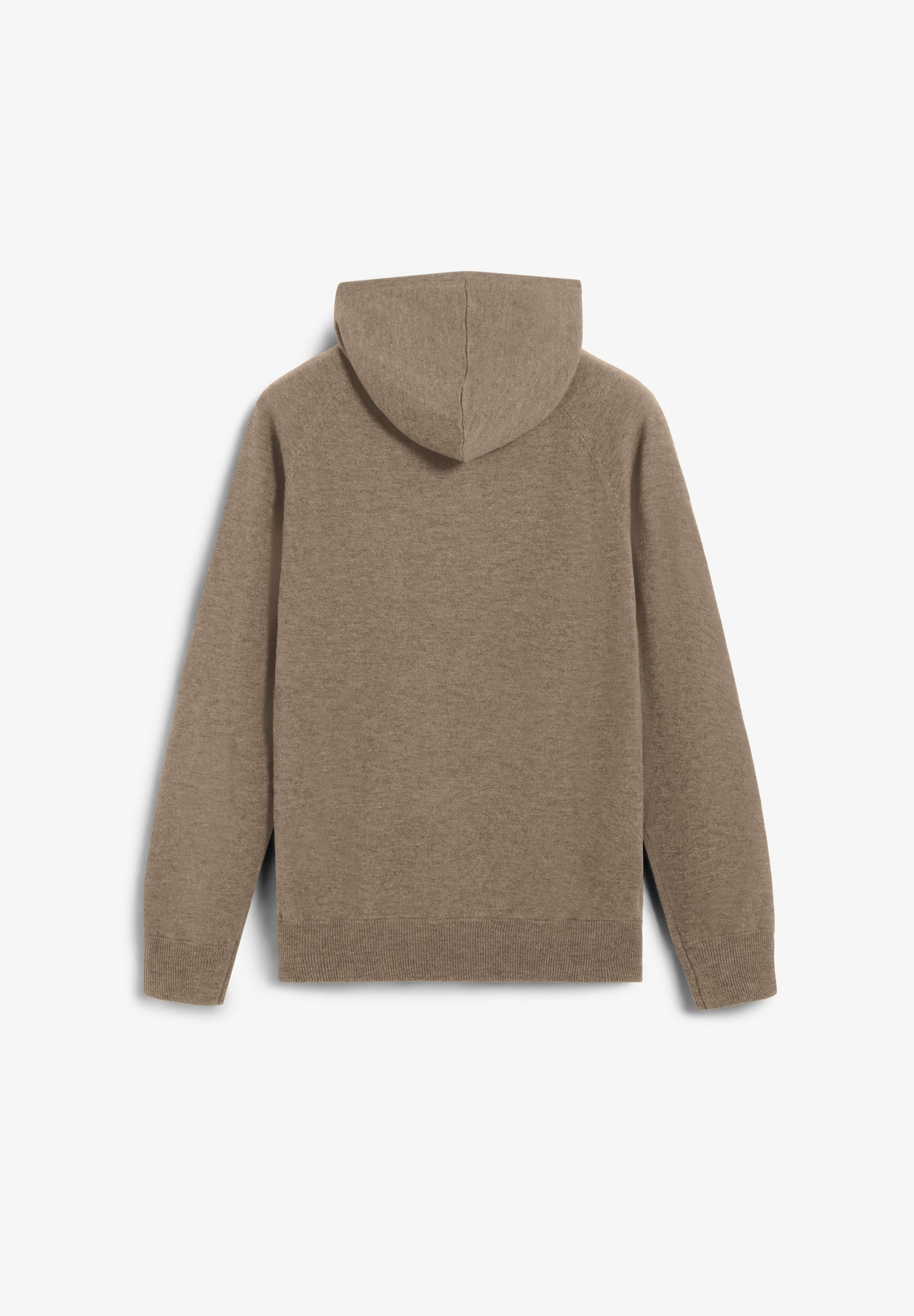 WOOL SWEATER WITH ADJUSTABLE HOOD