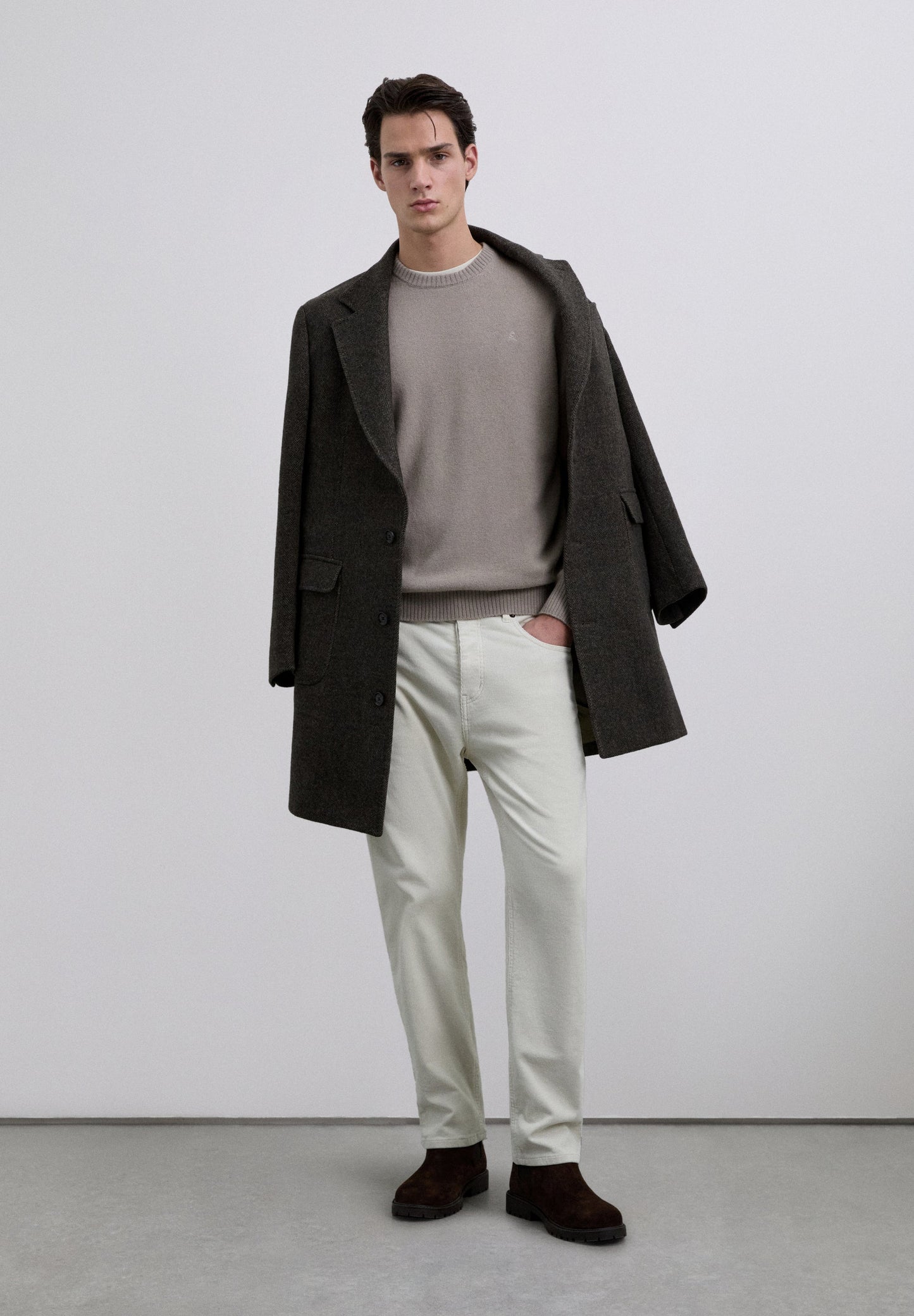 WOOL SWEATER WITH LOGO