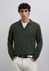 WOOL KNIT POLO SHIRT