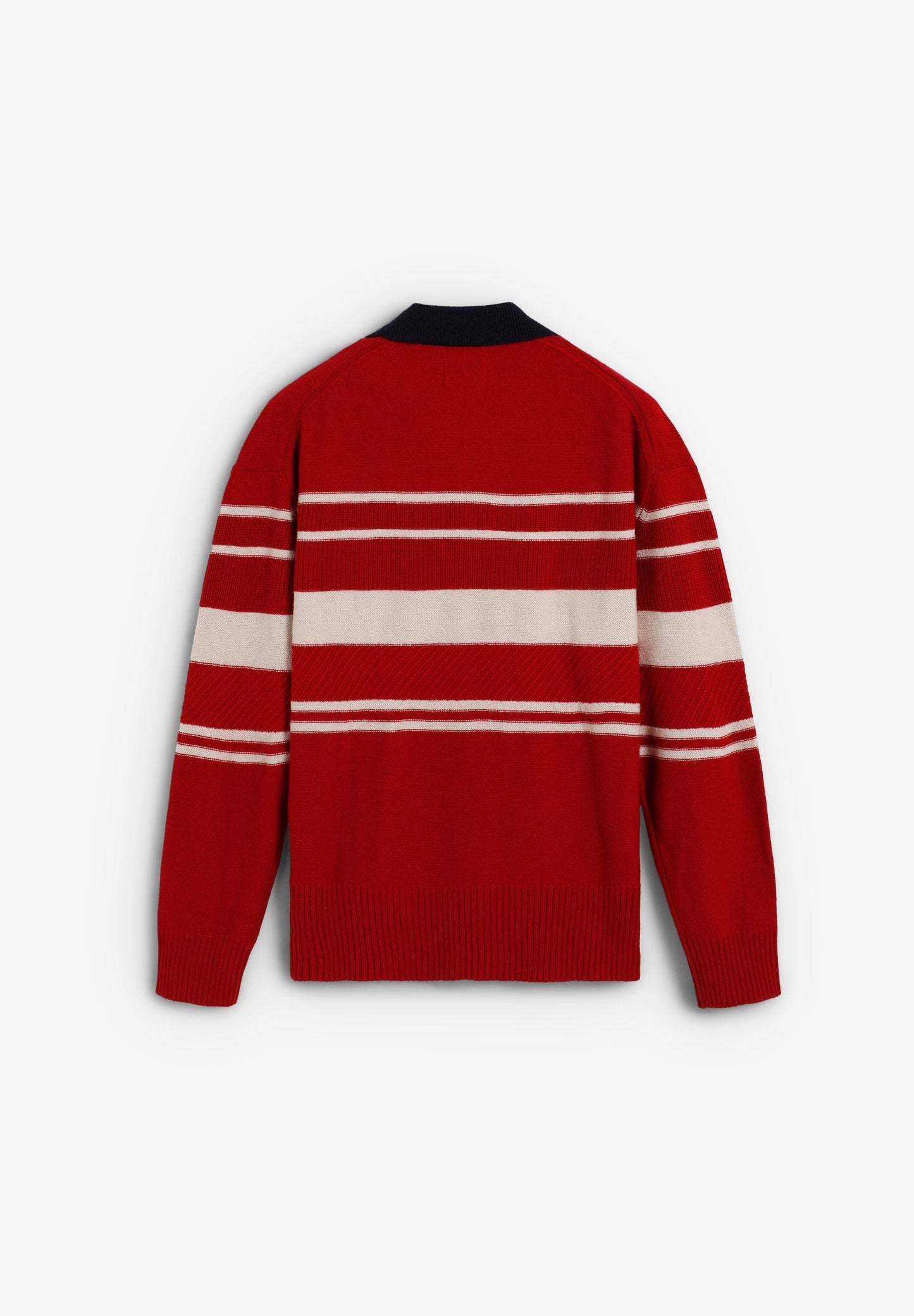 STRIPED WOOL POLO SHIRT SWEATER