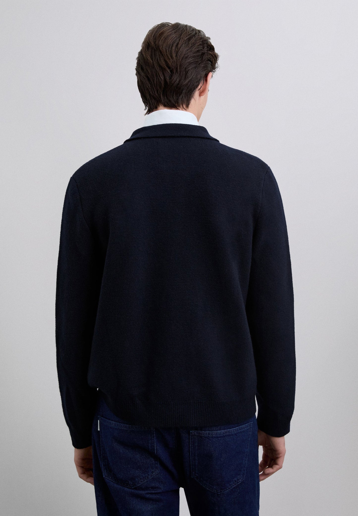 VEST MET RITSSLUITING VAN MERINOWOL