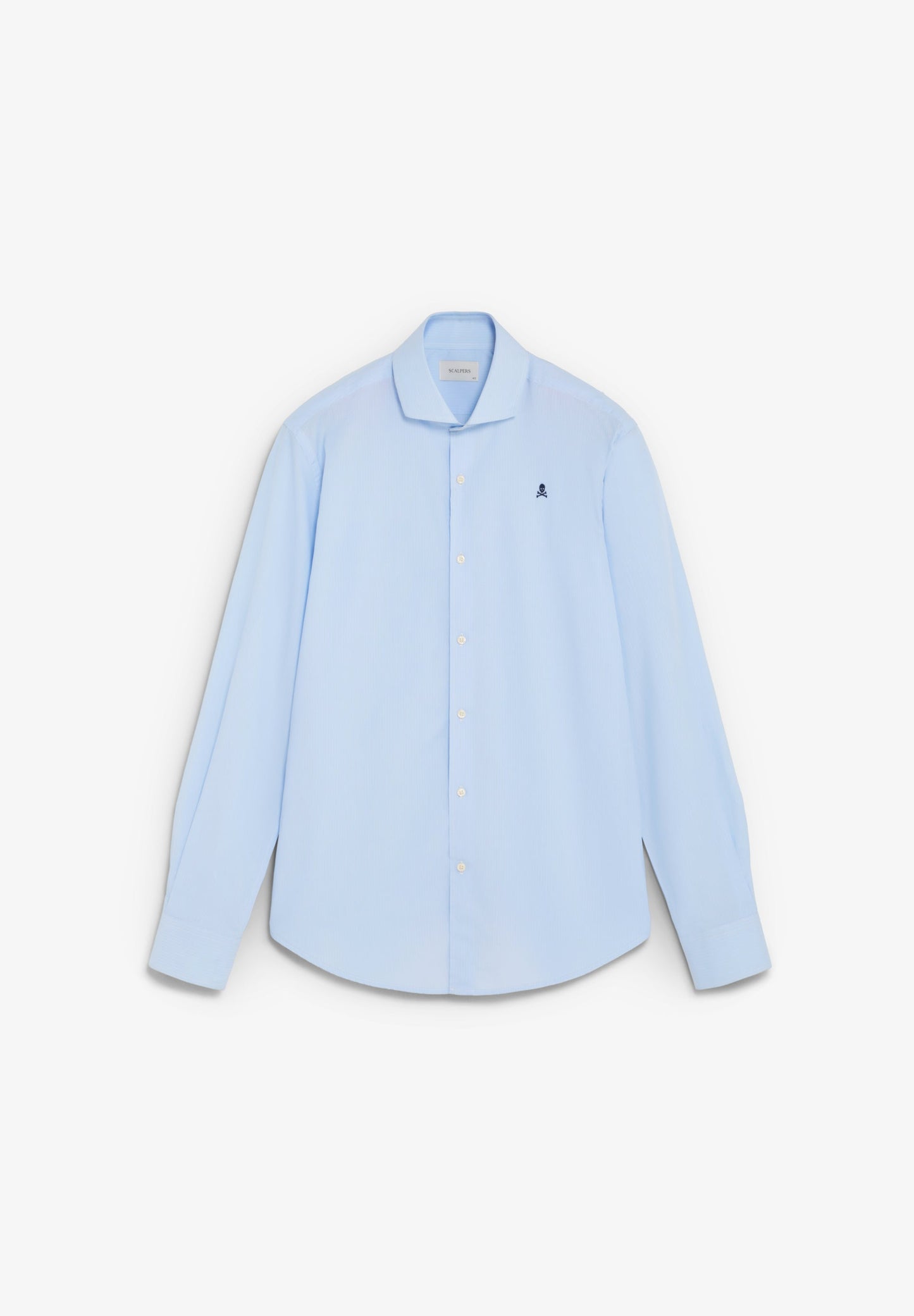 STRIPED SHIRT WITH CONTRAST EMBROIDERY