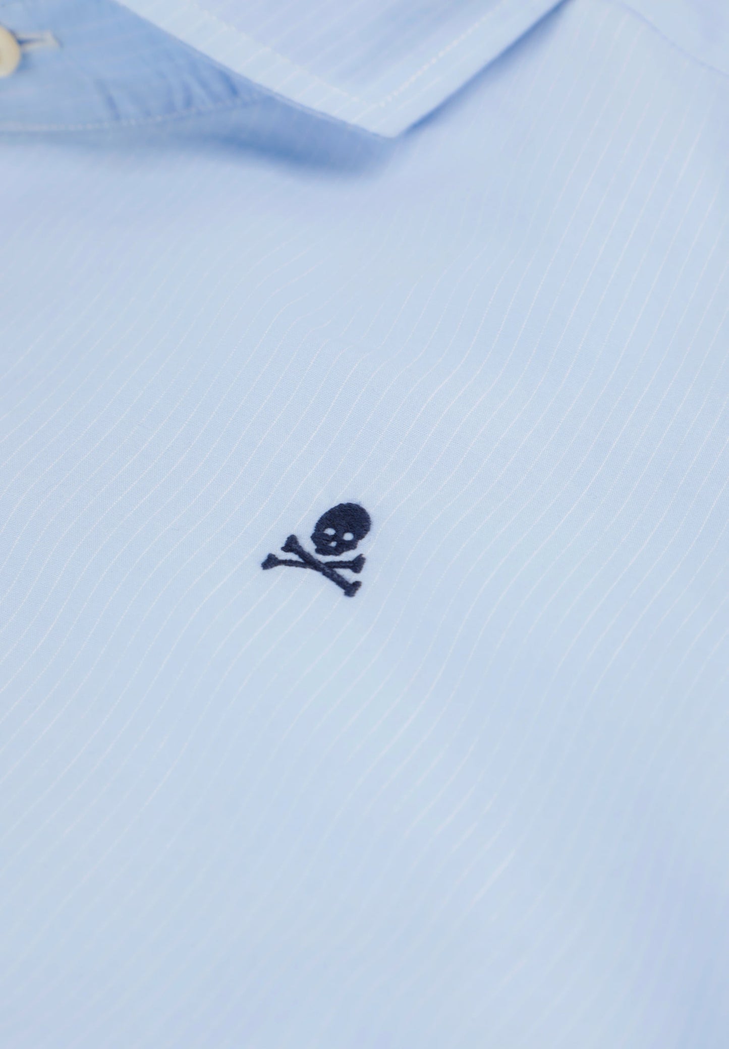 STRIPED SHIRT WITH CONTRAST EMBROIDERY