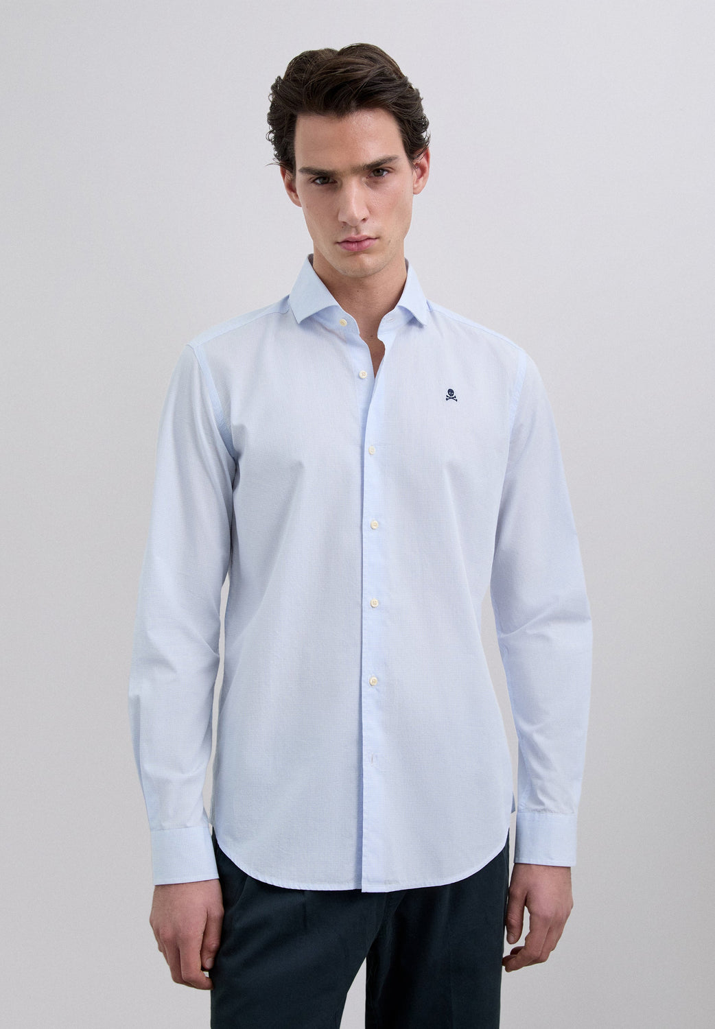 CAMISA CALAVERA BORDADA - Scalpers
