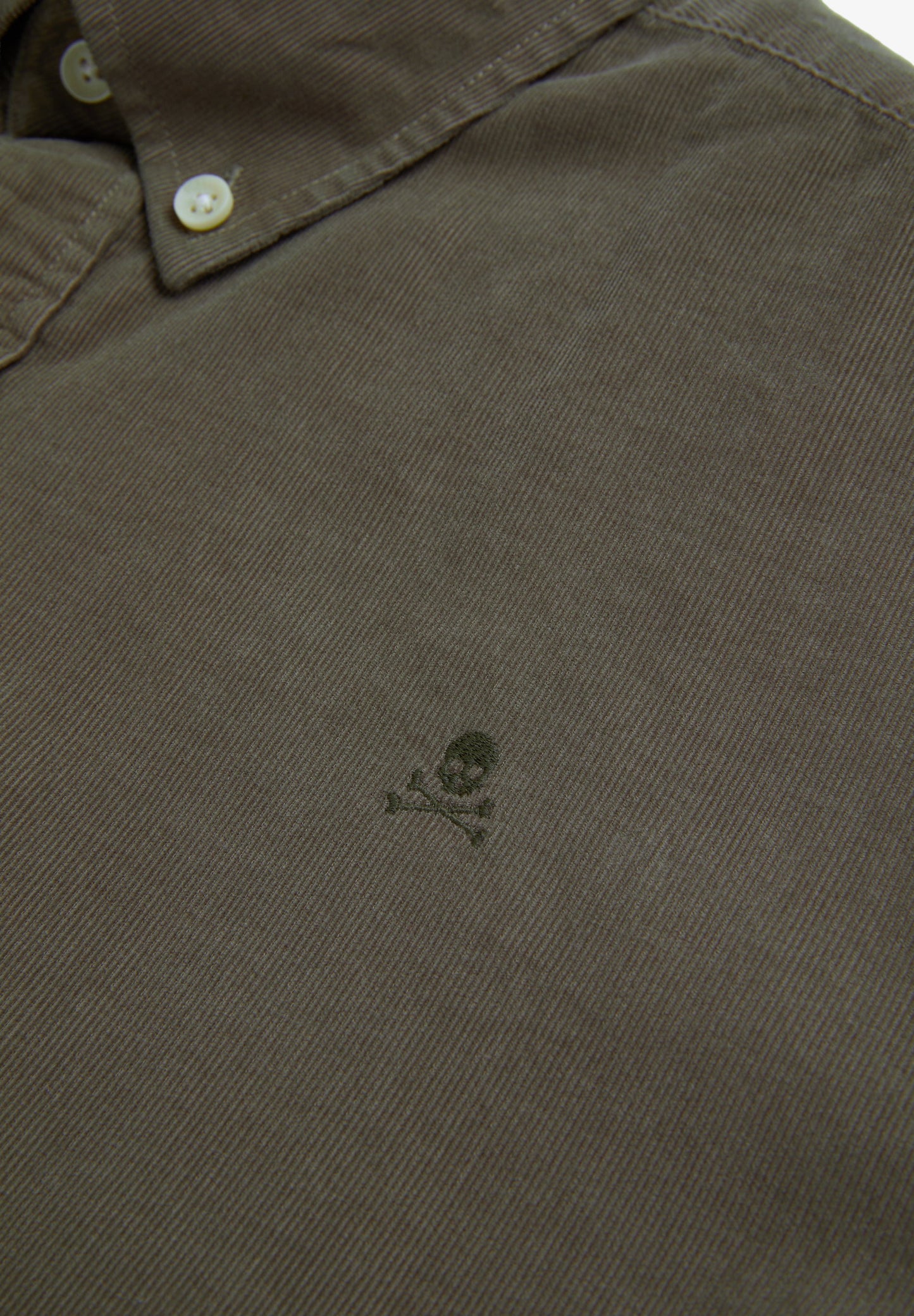 MICRO-CORDUROY SKULL SHIRT