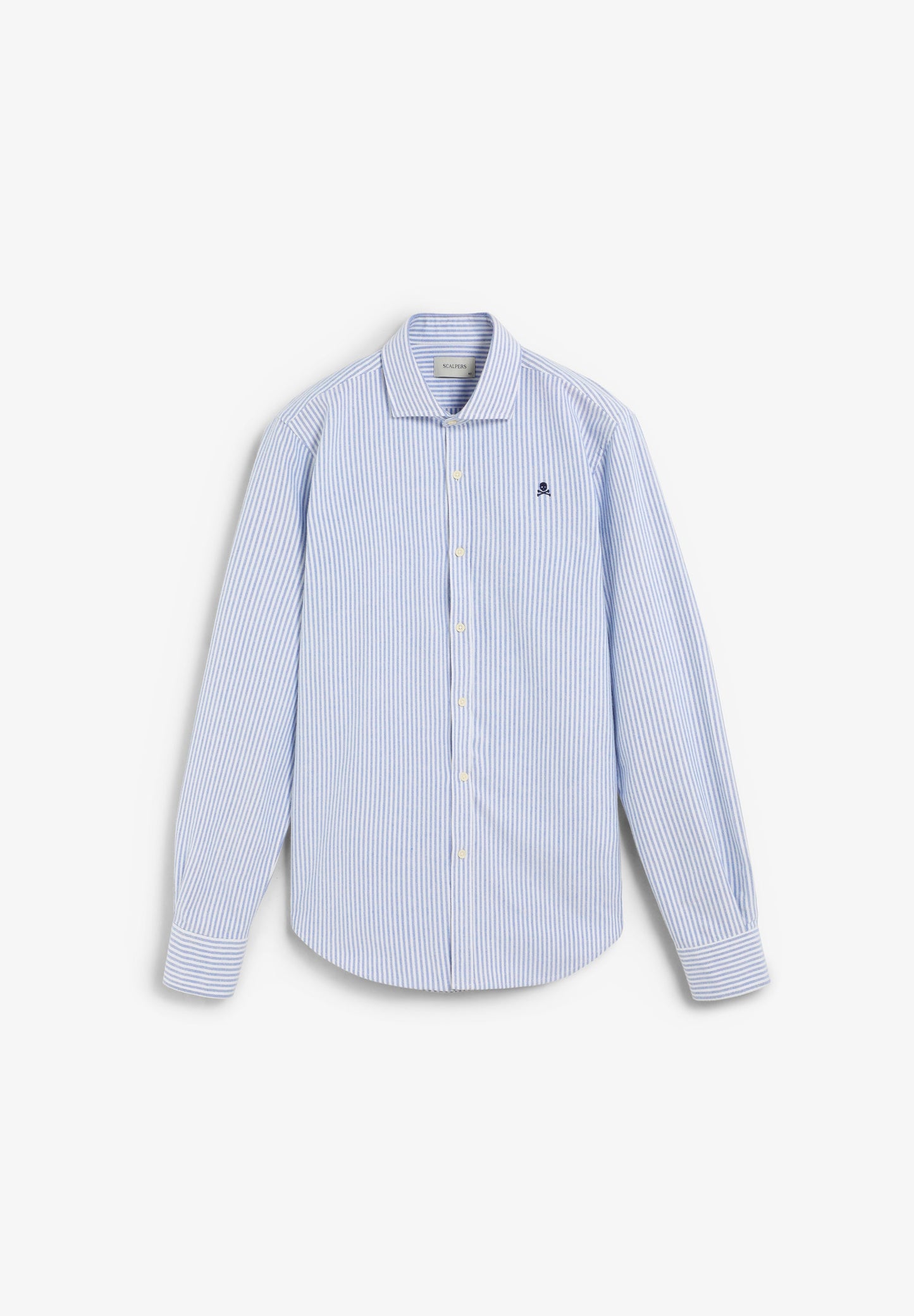 STRIPED OXFORD SHIRT WITH LOGO