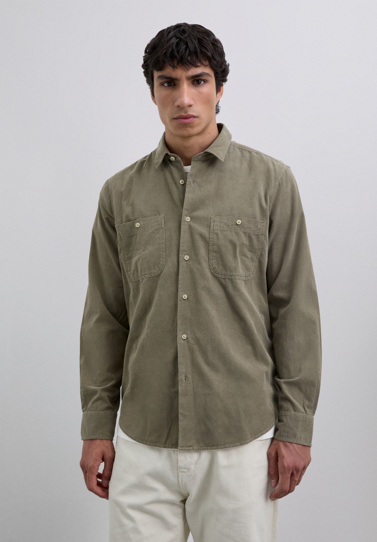 REGULAR FIT CORDUROY SHIRT