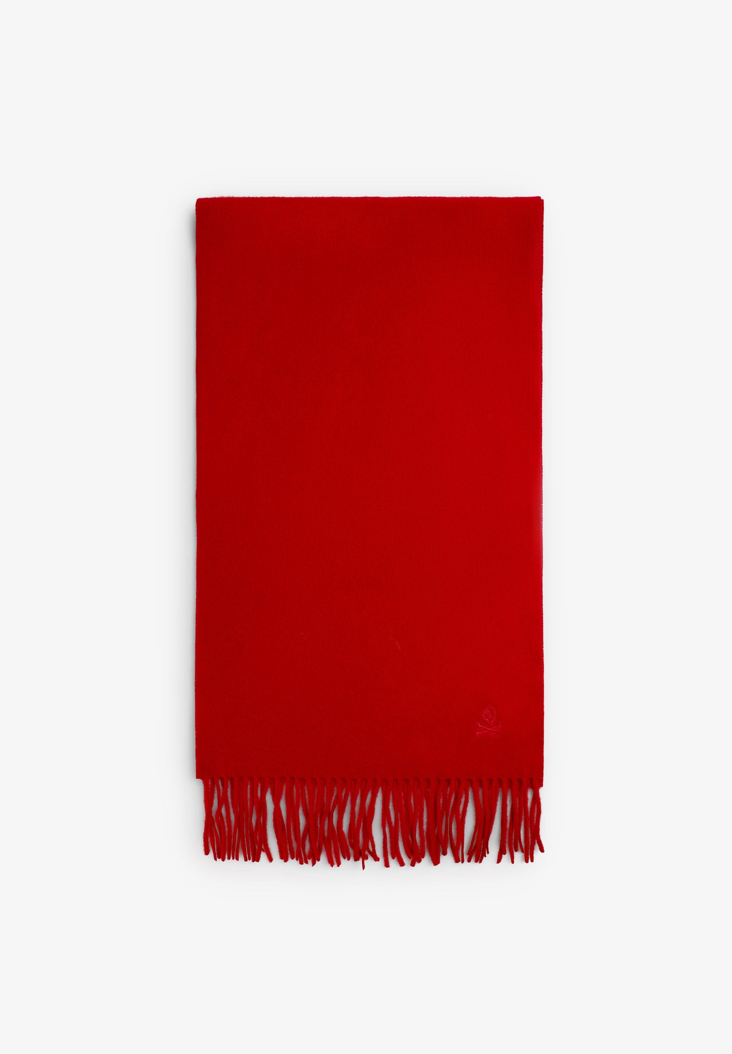 BASIC WOOL SCARF WITH FRINGES