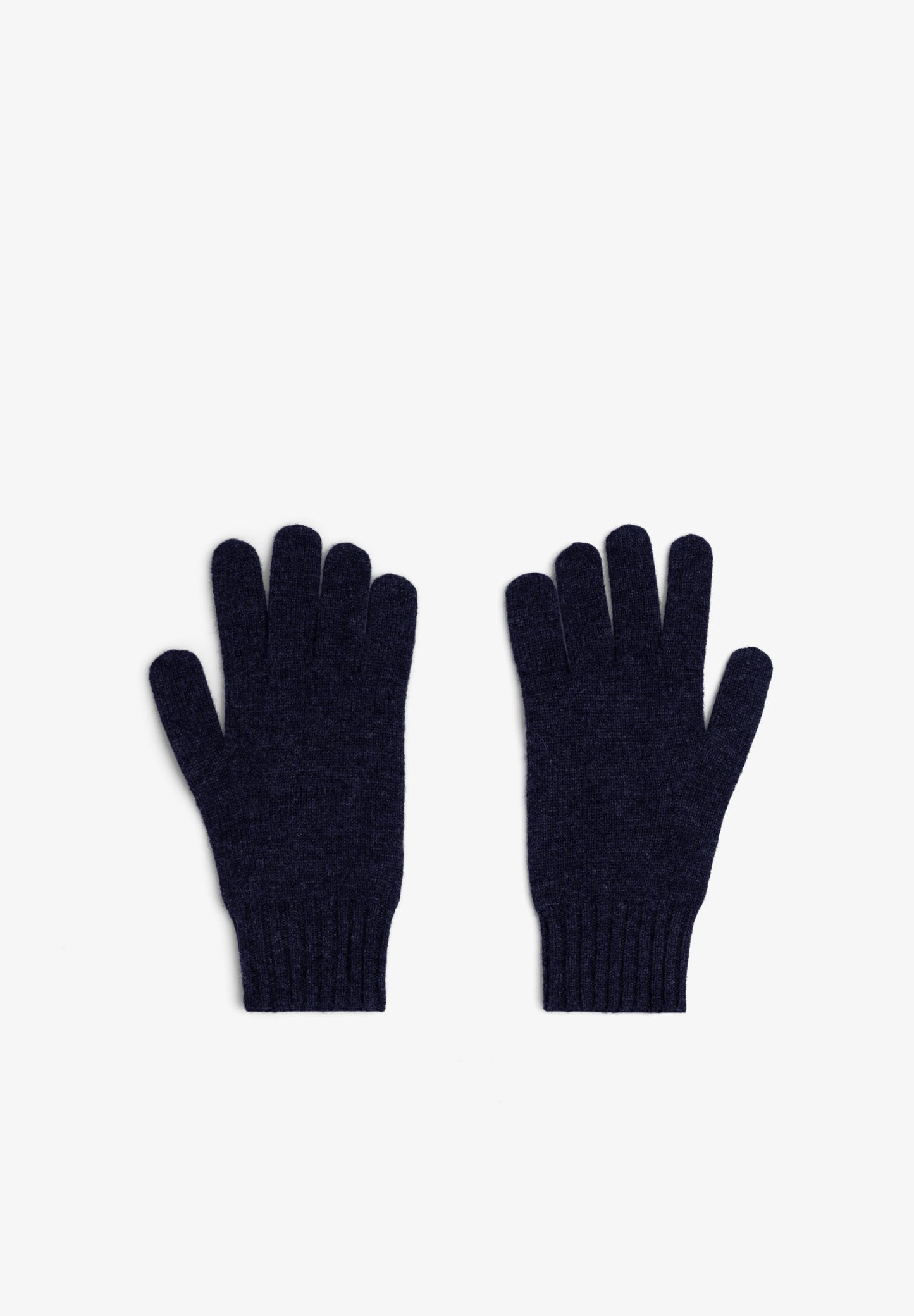 KNIT WOOL AND CASHMERE GLOVES