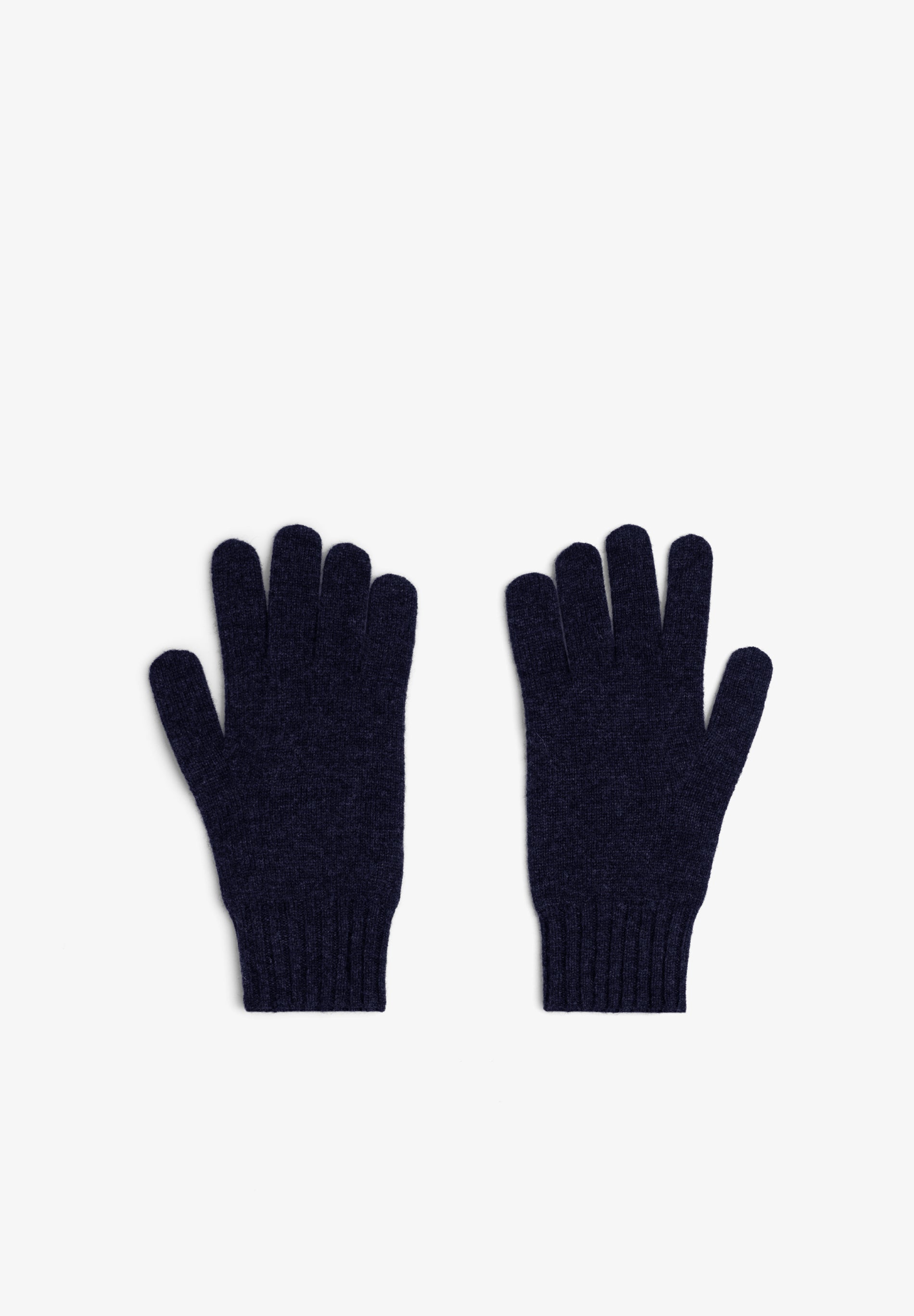 KNIT WOOL AND CASHMERE GLOVES