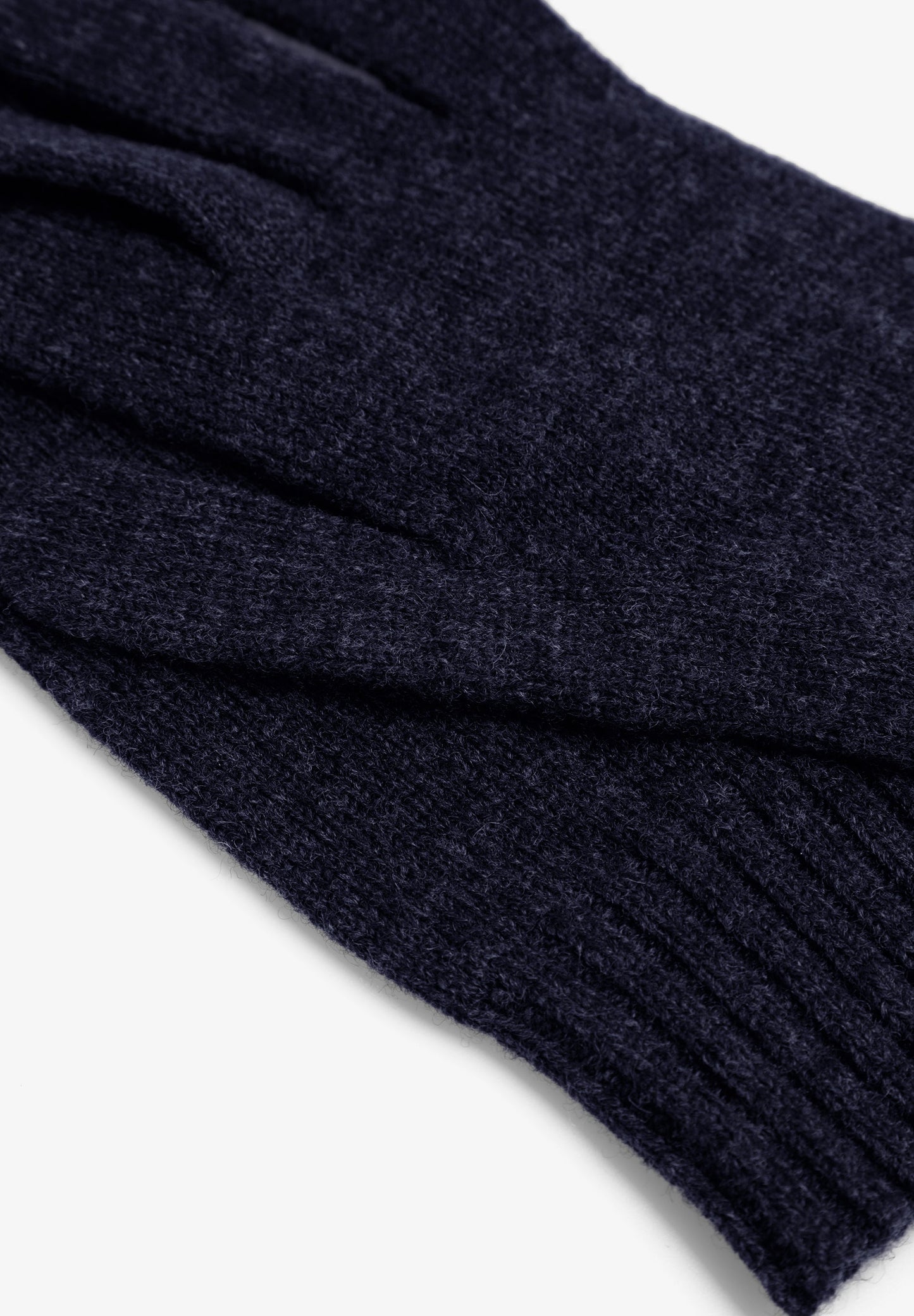 KNIT WOOL AND CASHMERE GLOVES