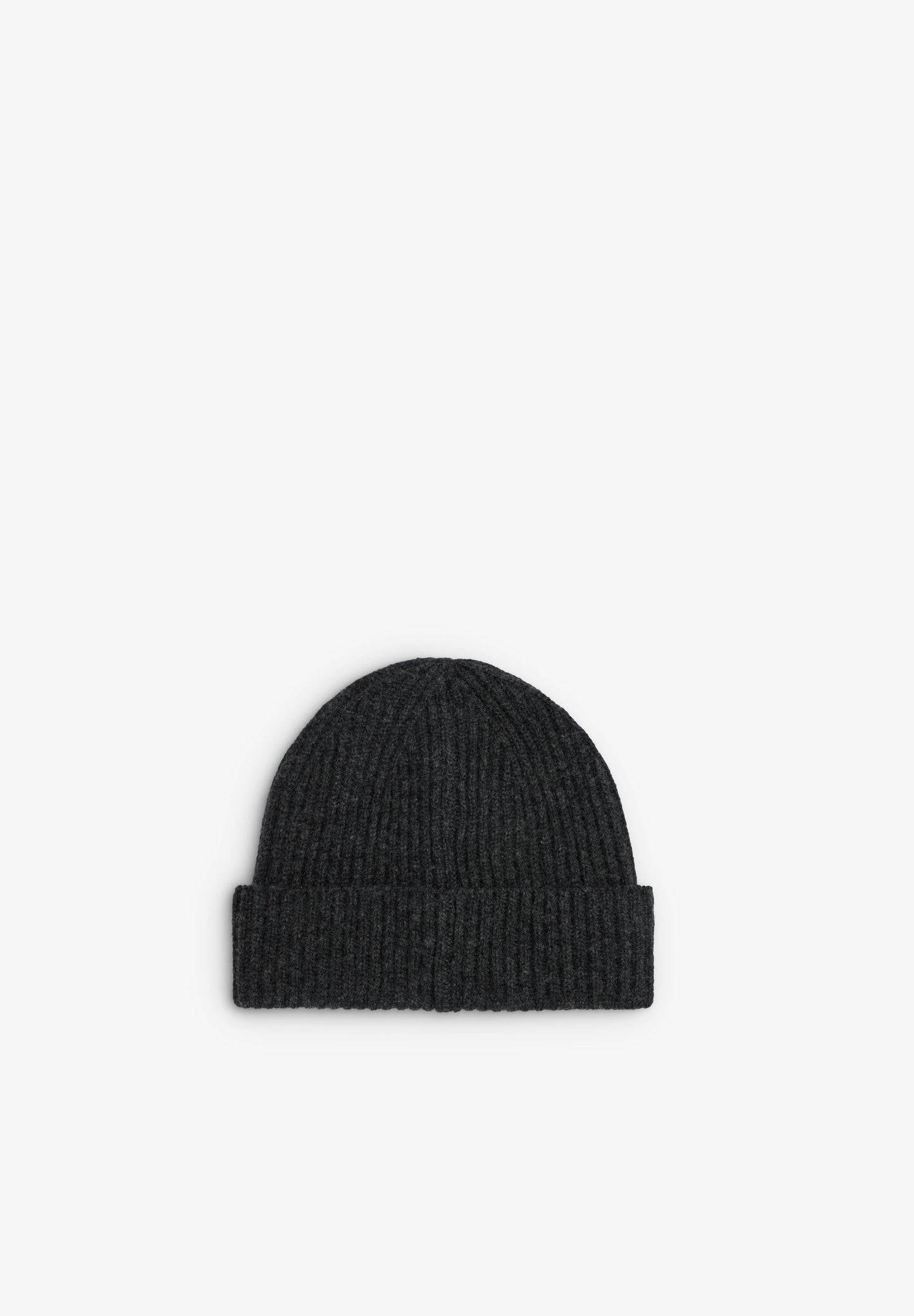 EMBROIDERED WOOL BLEND KNIT HAT