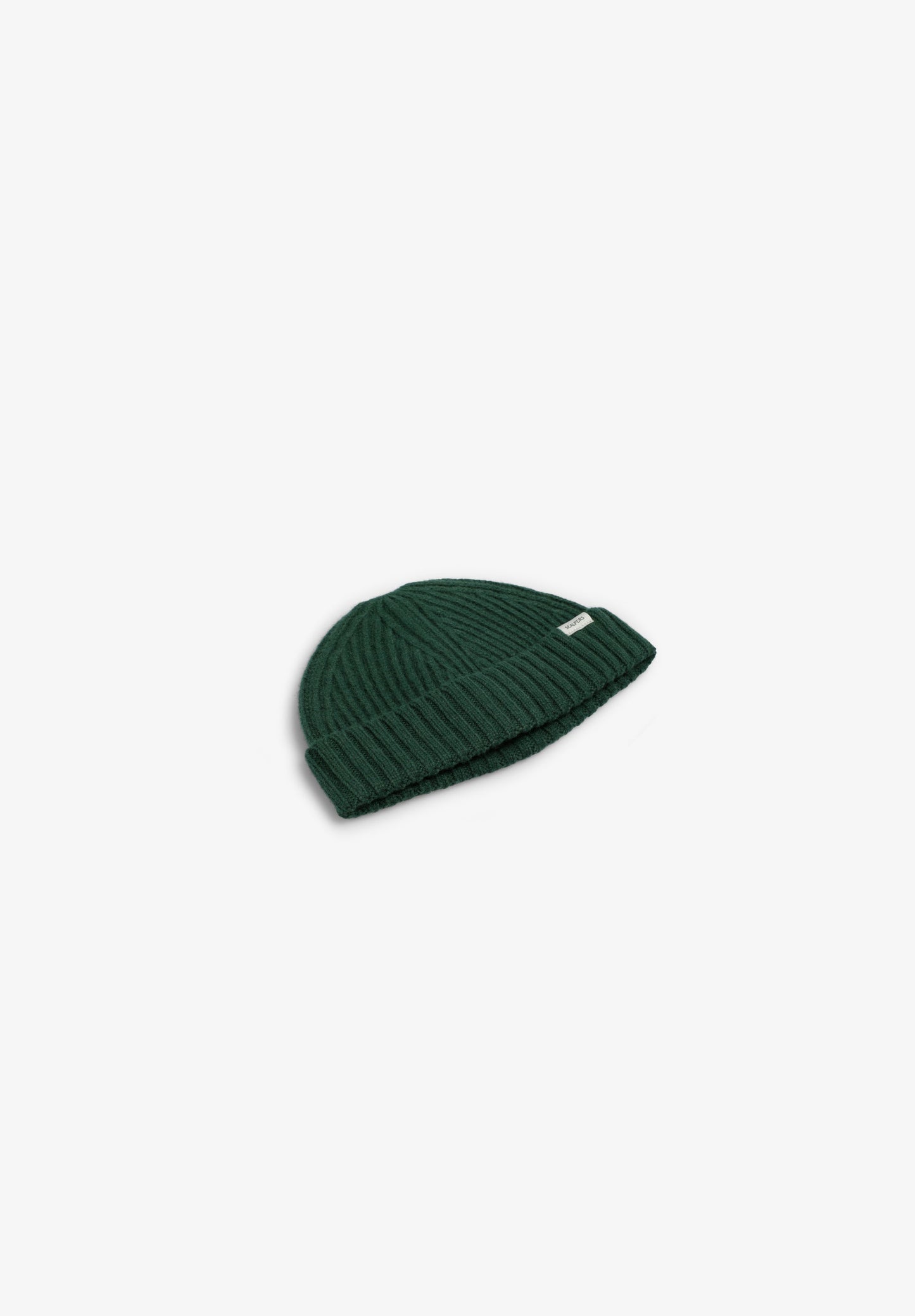 WOOL BLEND RIBBED HAT