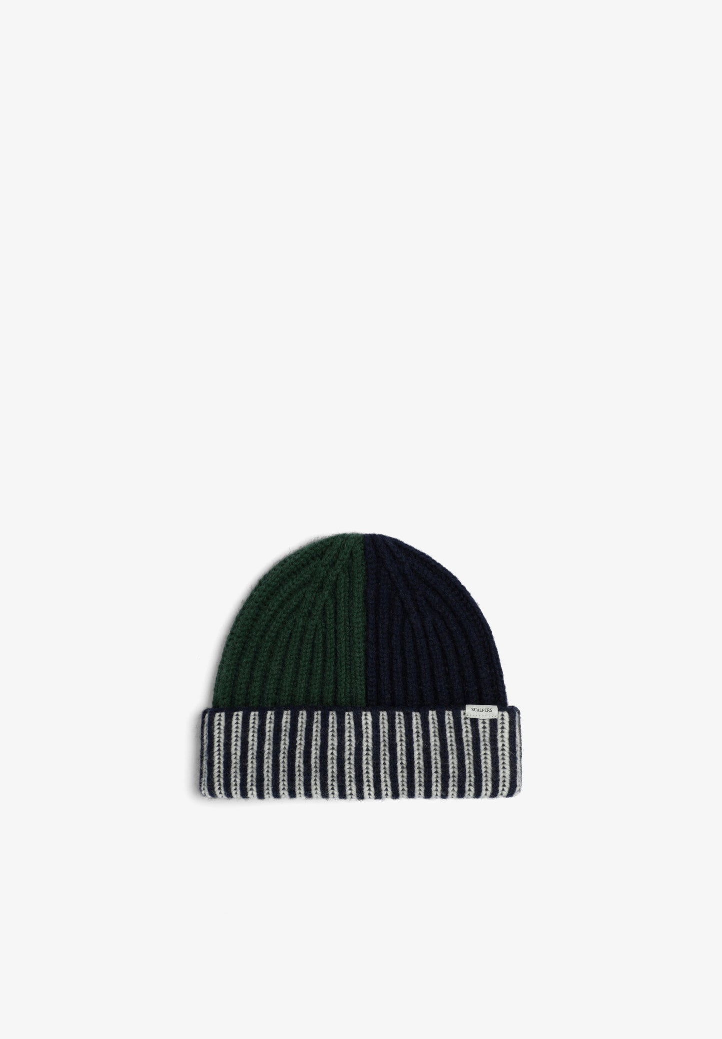 CONTRAST COMBINED KNIT HAT
