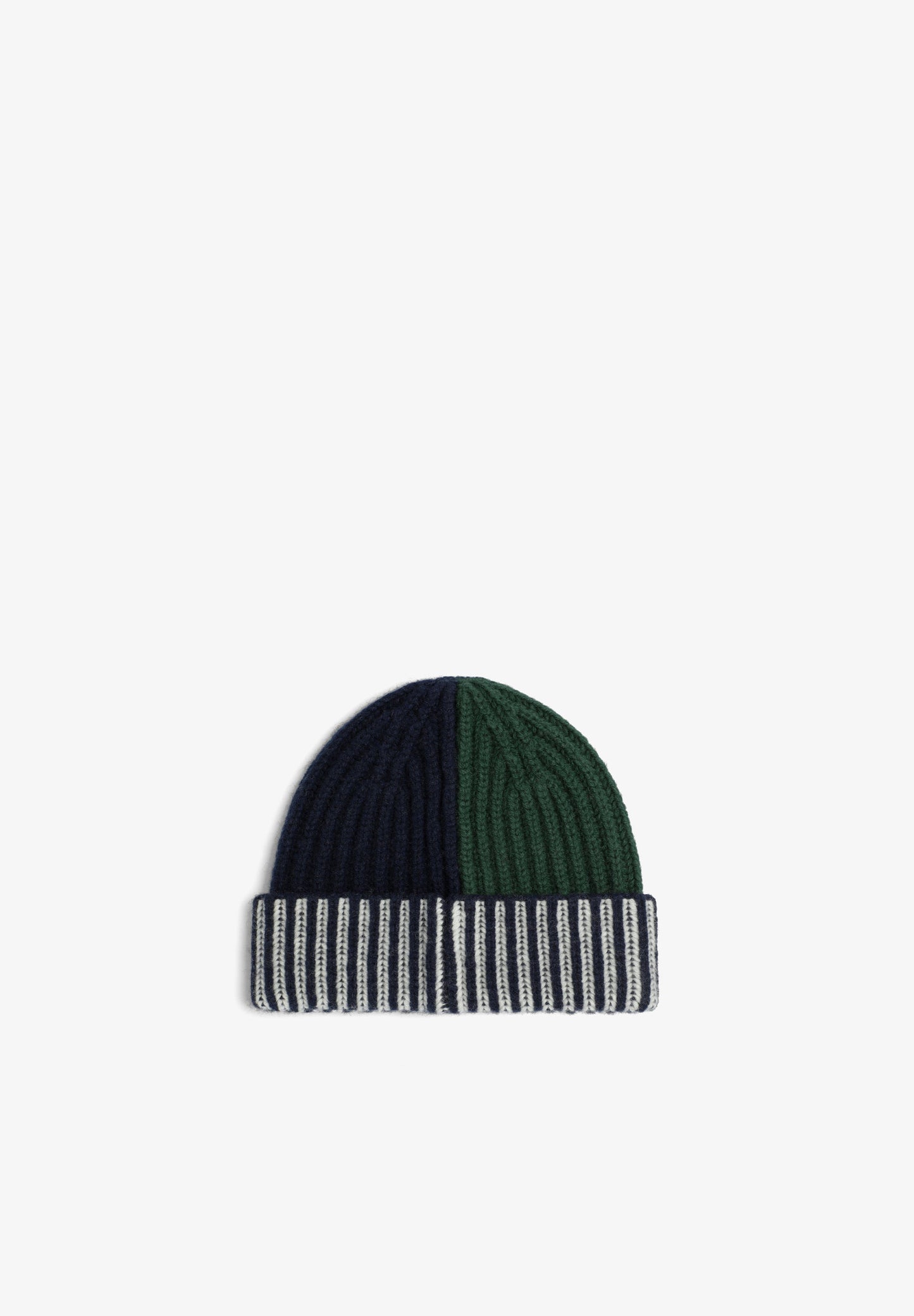 CONTRAST COMBINED KNIT HAT