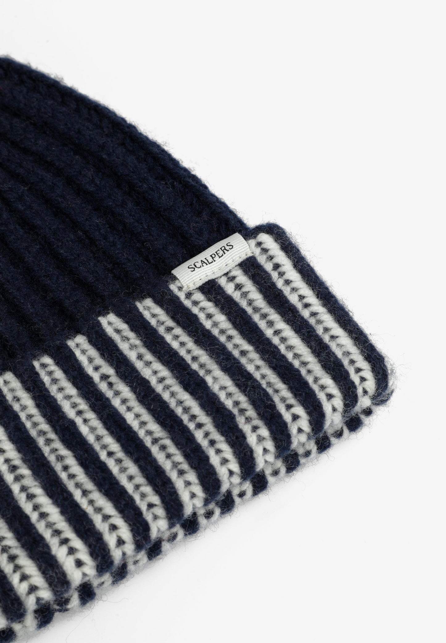 CONTRAST COMBINED KNIT HAT