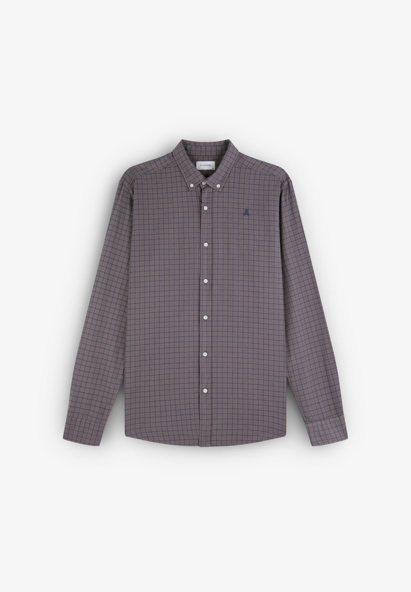 CHECKED SHIRT WITH CONTRAST SKULL